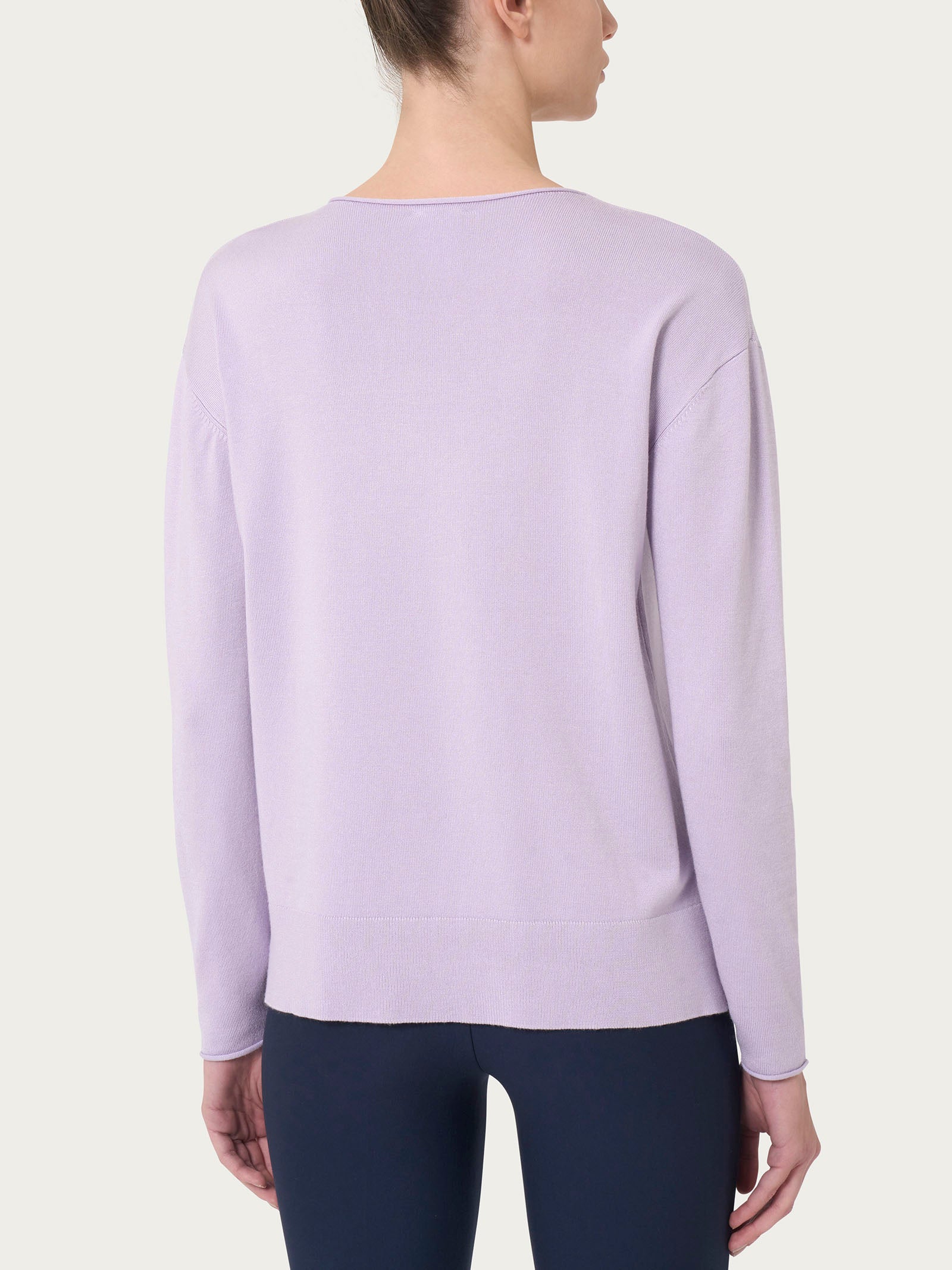 Ragno Four Seasons Girocollo maglia Orchid Petal viscosa