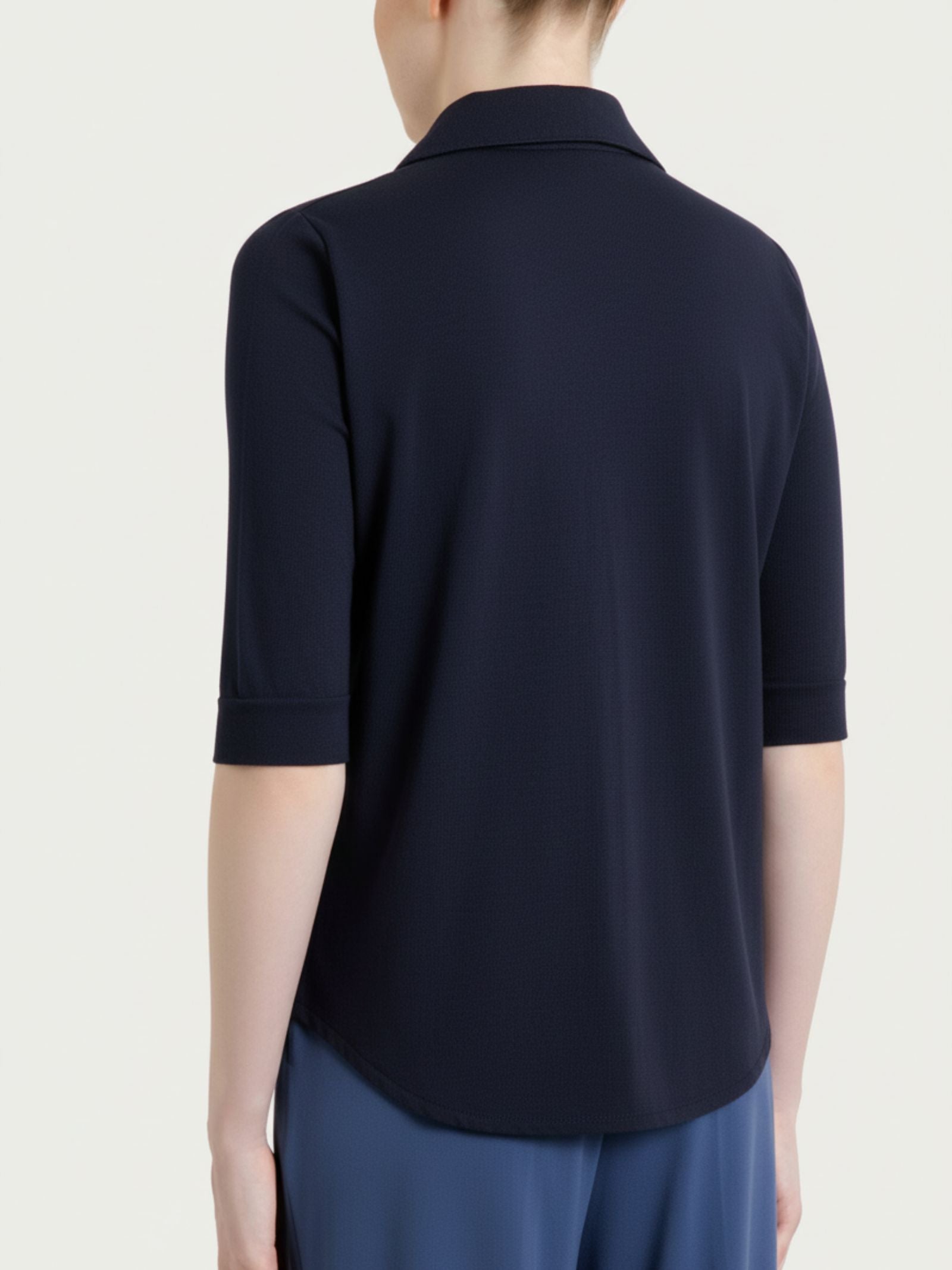 Ragno Ultralight Camicia Manica 3/4 Cotone Blu