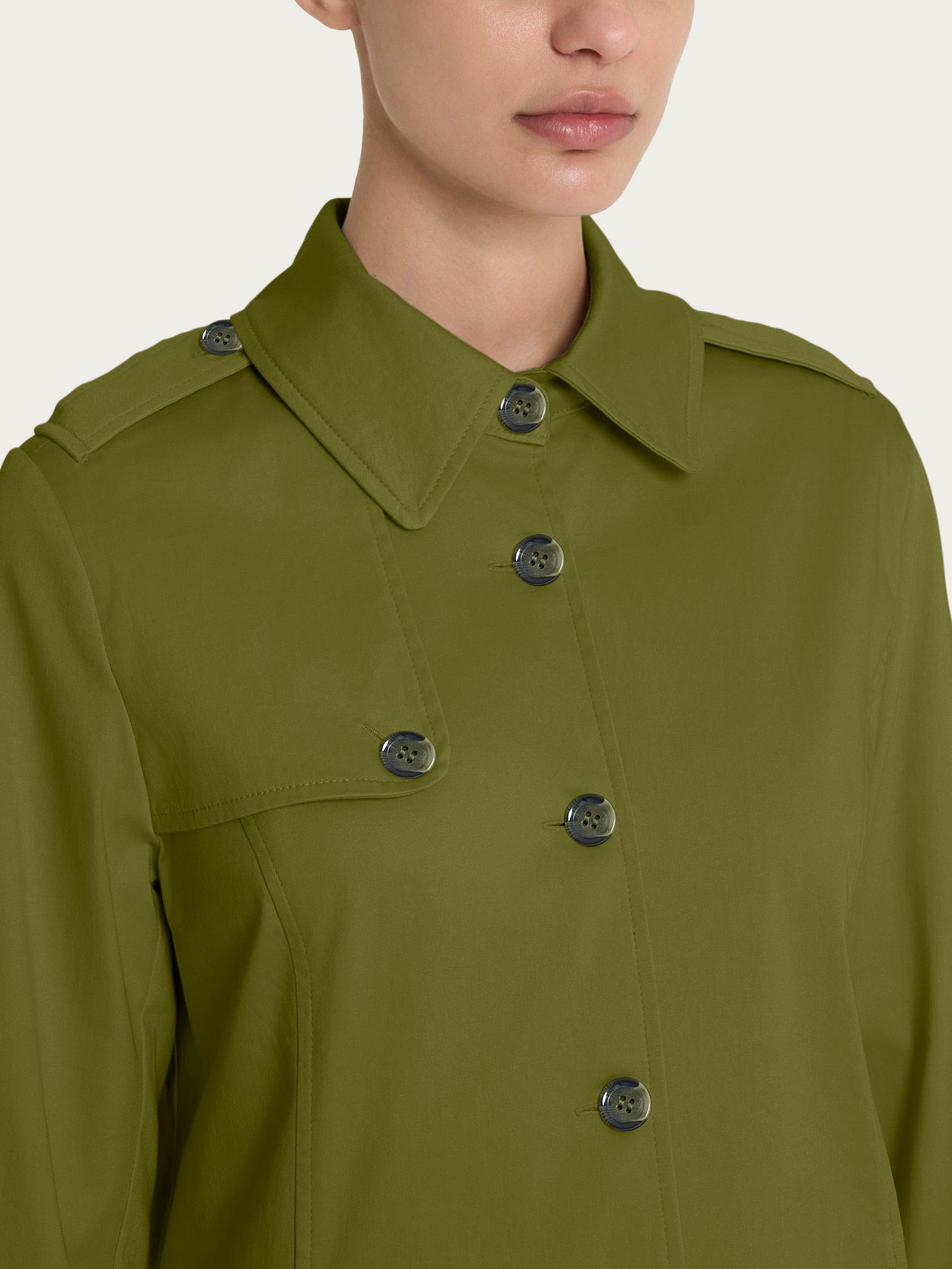 Ragno Satin Power Trench Lungo Sphagnum Idrorepellente