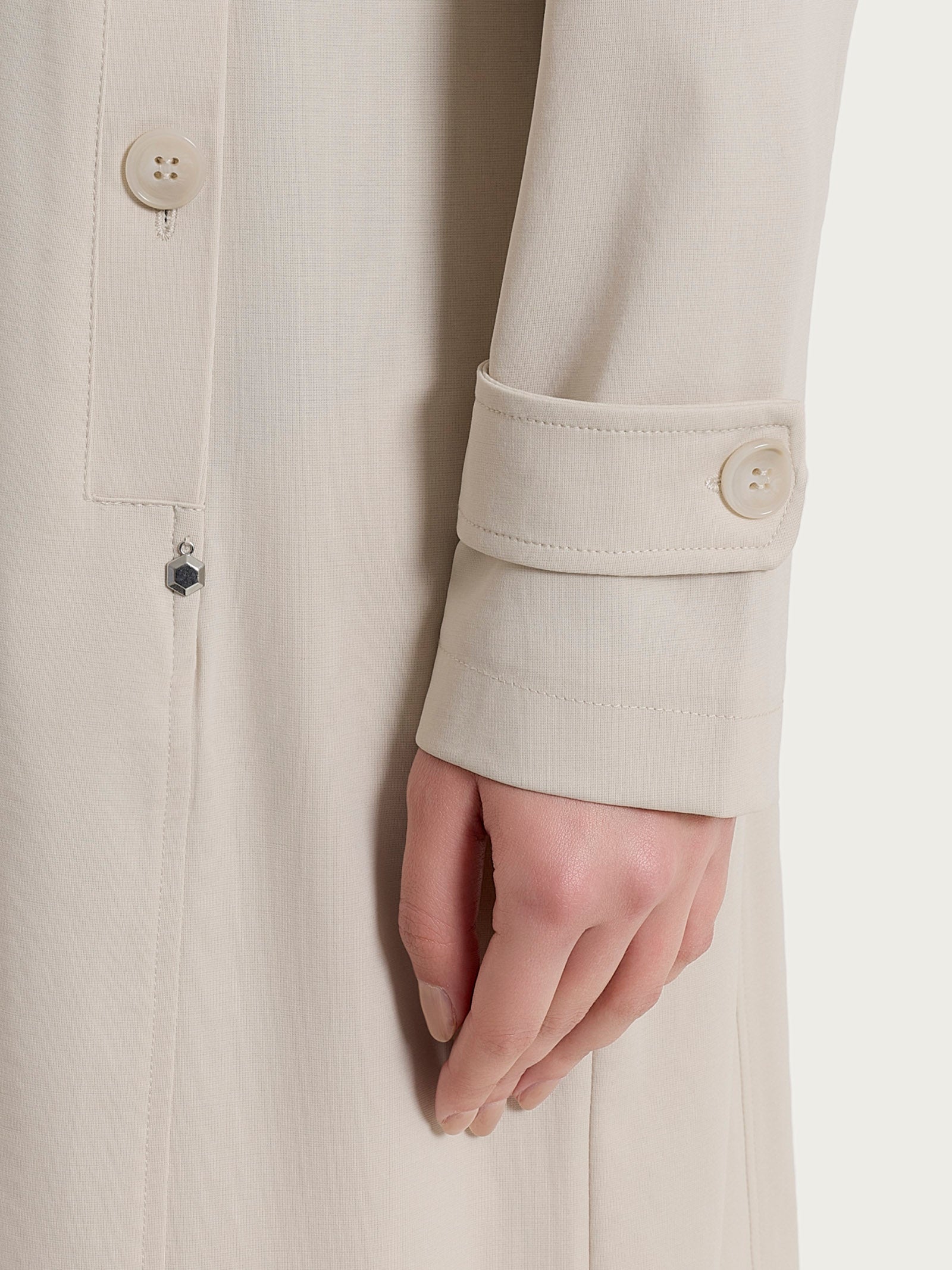 Ragno Compact Light trench lungo Champignon cotone leggero