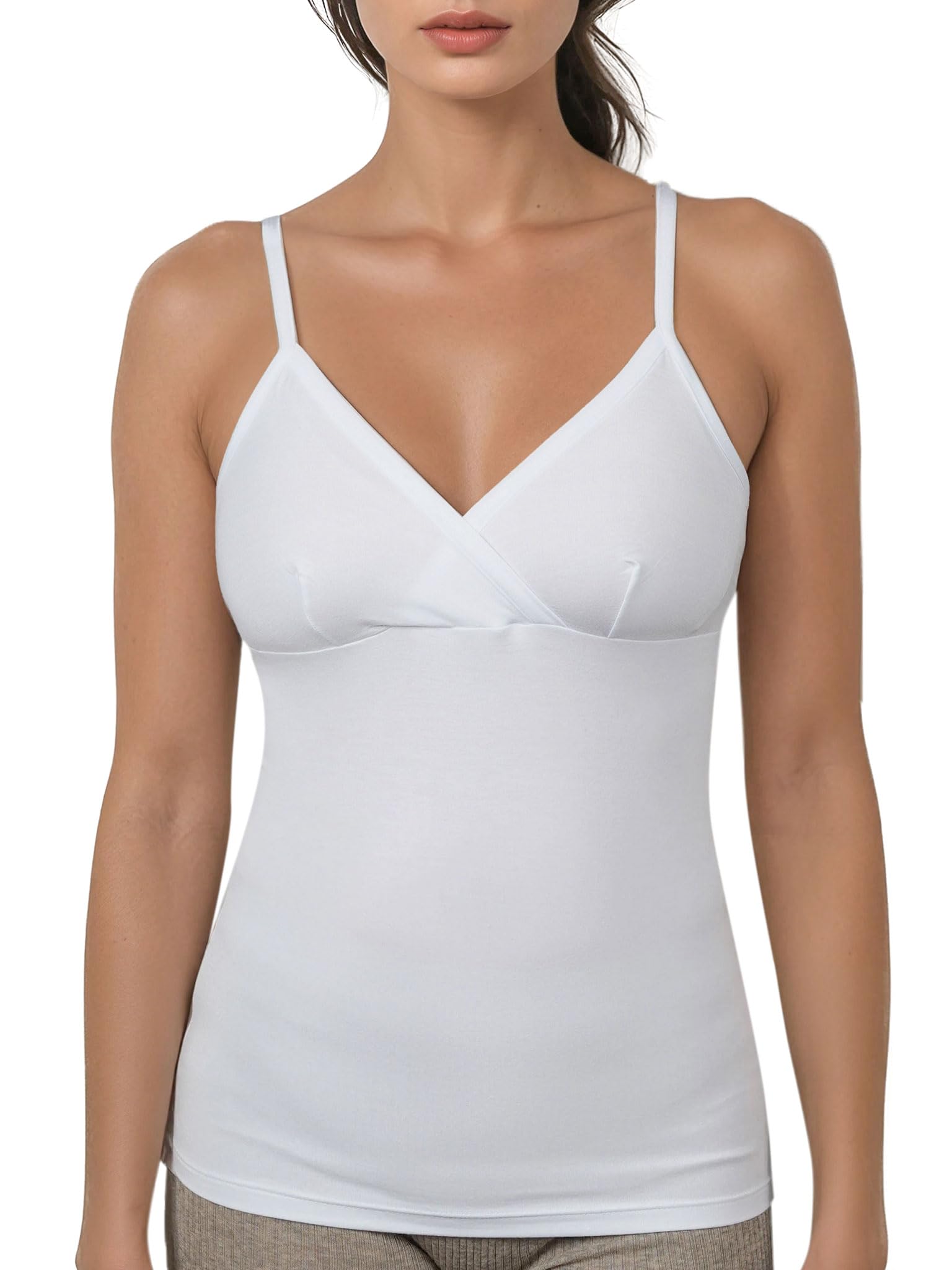 EGI 1133 canotta donna scollo a V micromodal