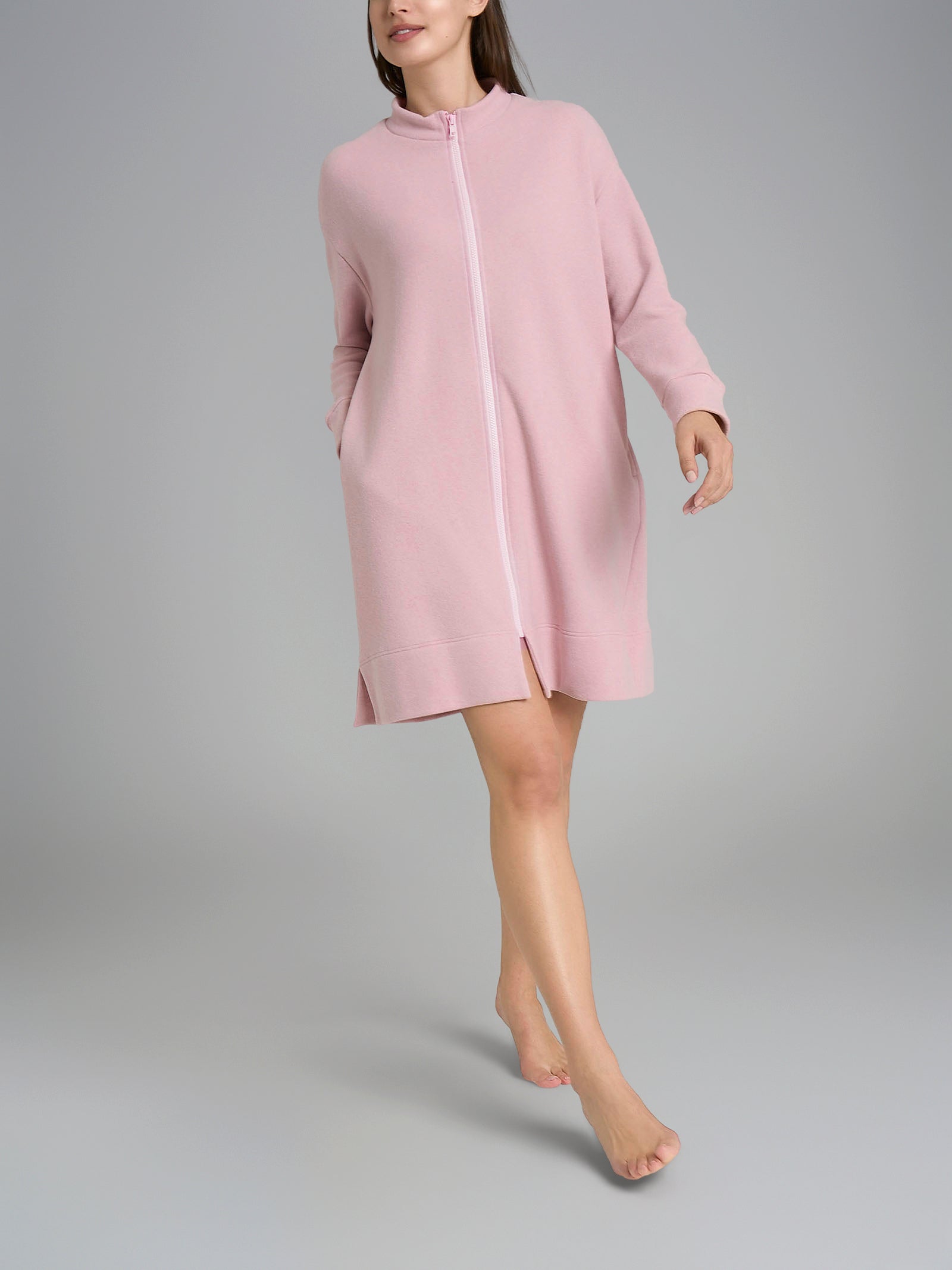 Ragno Cotton Eco Pile Vestaglia con Zip Zephyr Cotone
