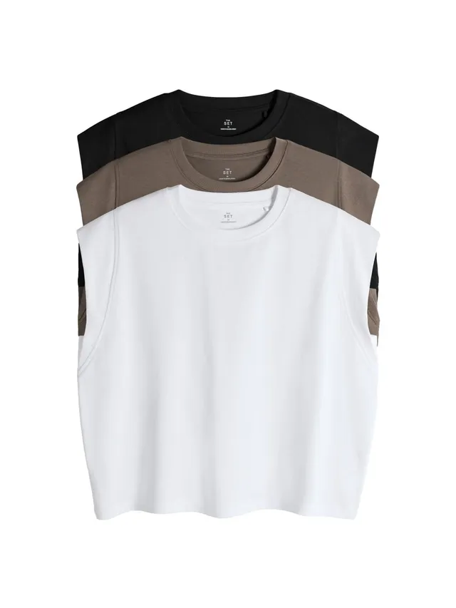Geo Next THE SET T-Shirt Maniche Aletta Donna 3 Pezzi coste