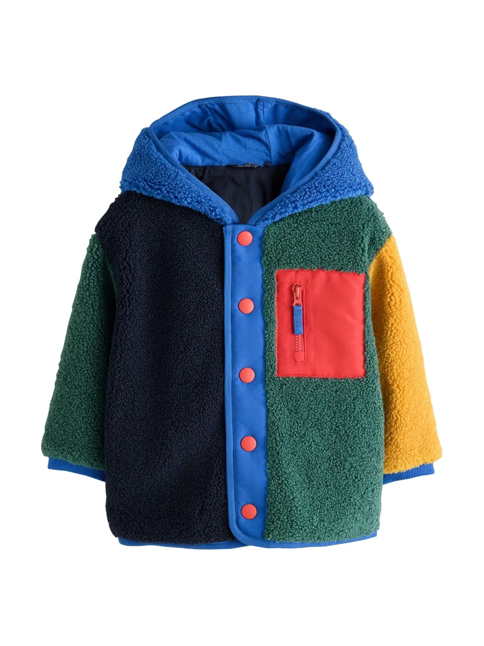 Next felpa pile cappuccio bambino 98-104 vestibilità comoda
