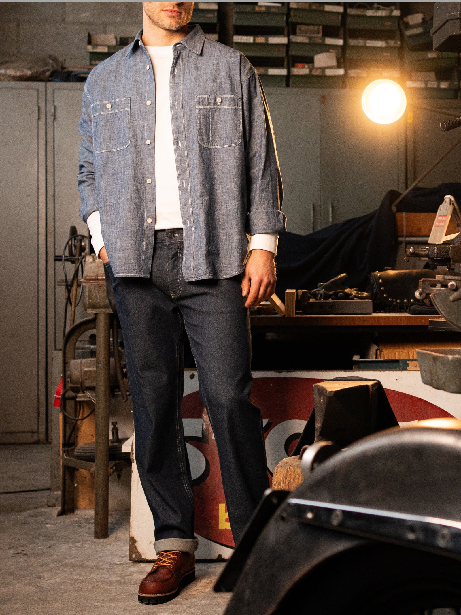 Ragno Jeans Bootleg Light Denim Elasticizzato Indigo Uomo