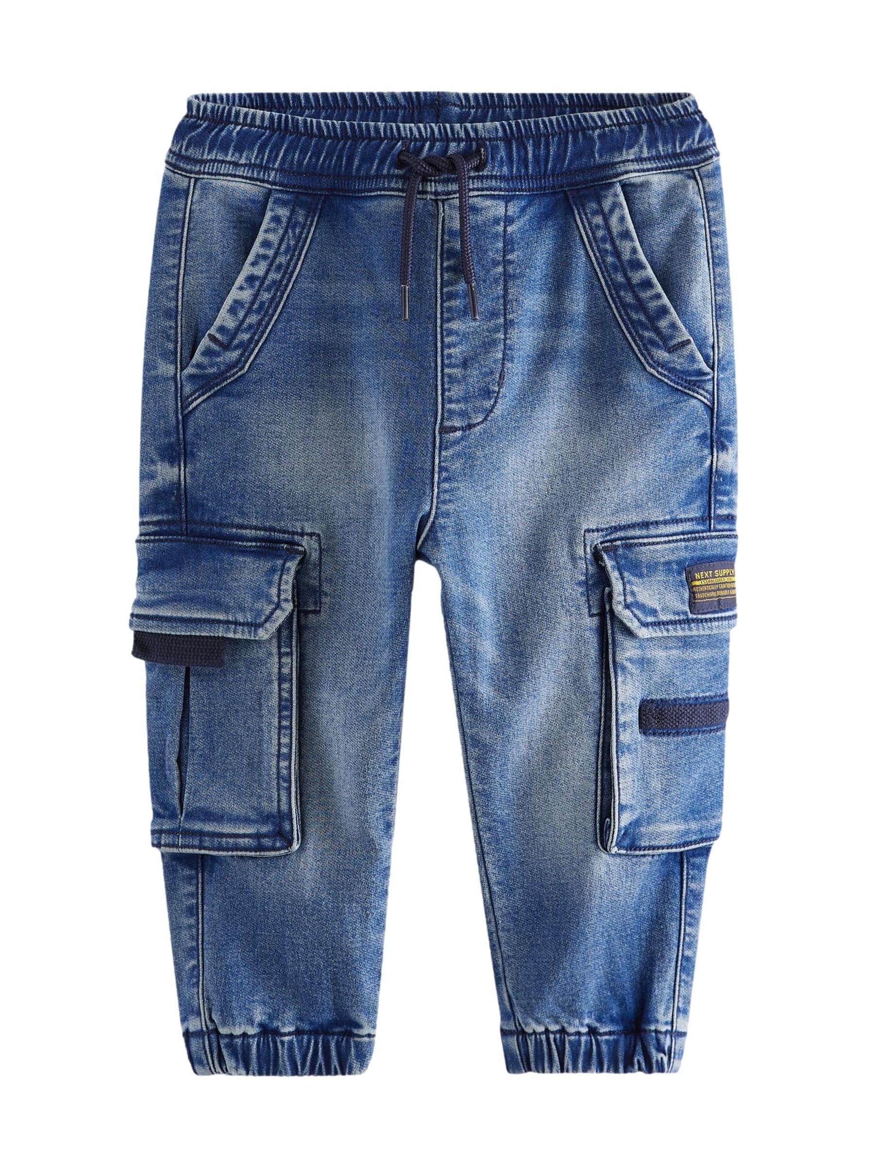 Next Jeans Cargo Bimbo Comodi 68-74 Grigio Denim