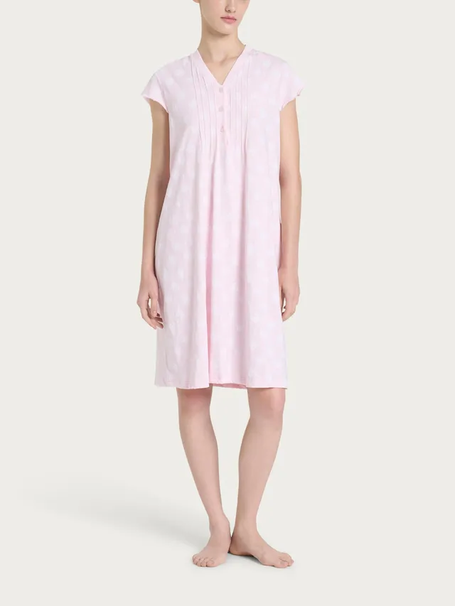 Ragno Jersey Cotone camicia notte serafino Pink a boo 100% cotone