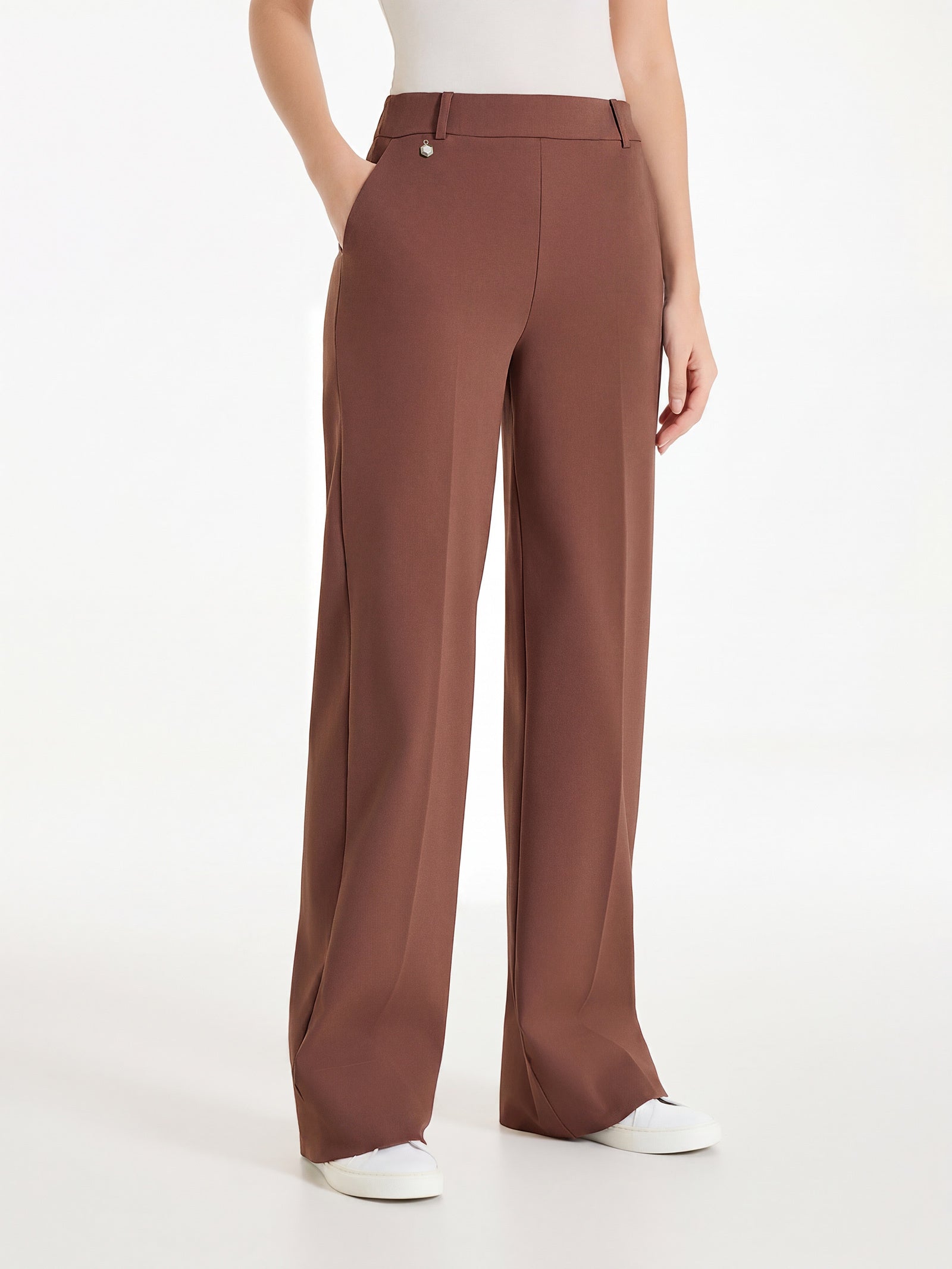 Ragno Pantalone Ampio Tasche Compact Light Cappuccino