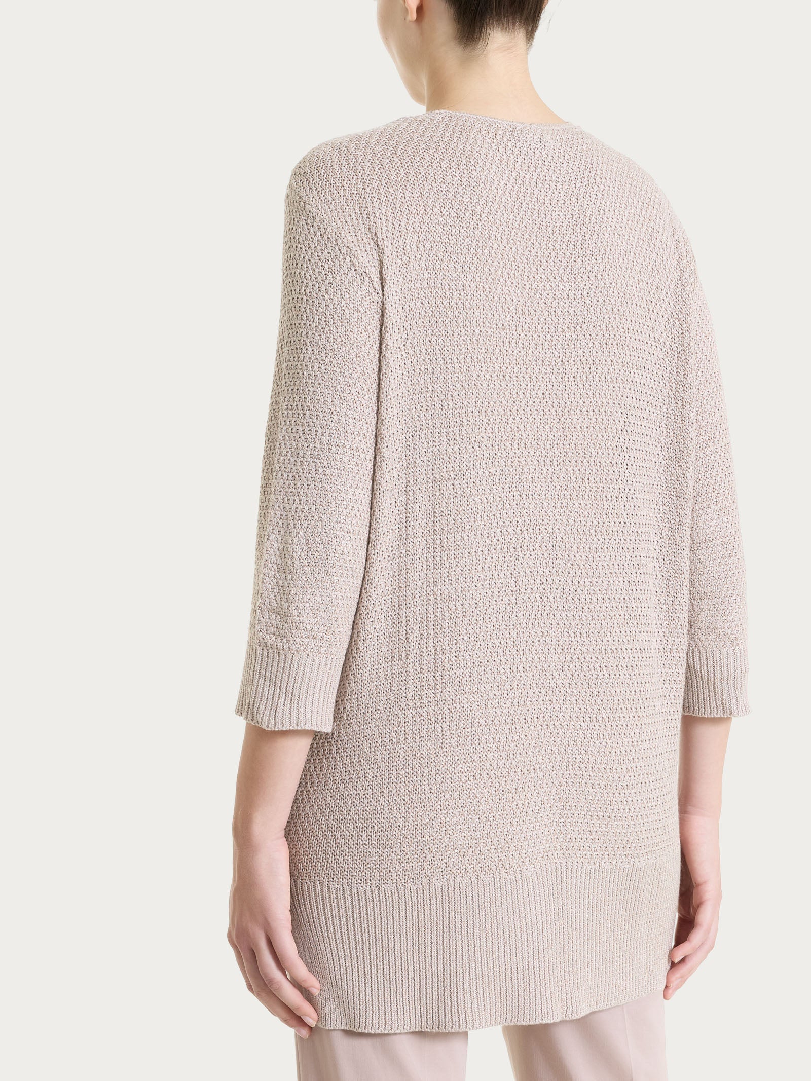 Ragno Four Seasons Cardigan Lurex Crockery Aperto Donna