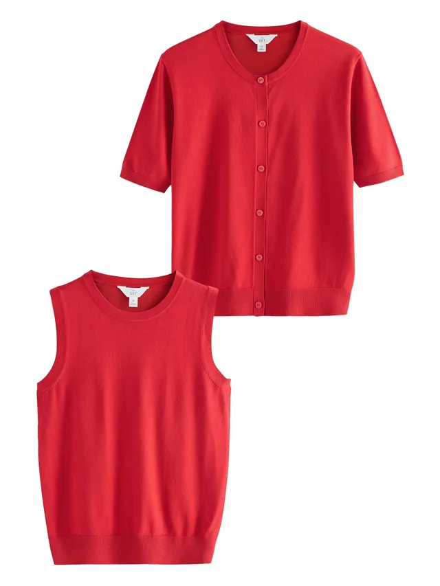 Next The Set 2 pezzi canotta e cardigan maglia