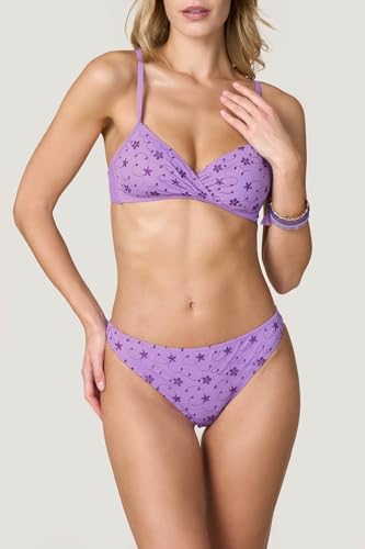 Goldenpoint Sangallo Double top bikini triangolo pizzo tinta unita