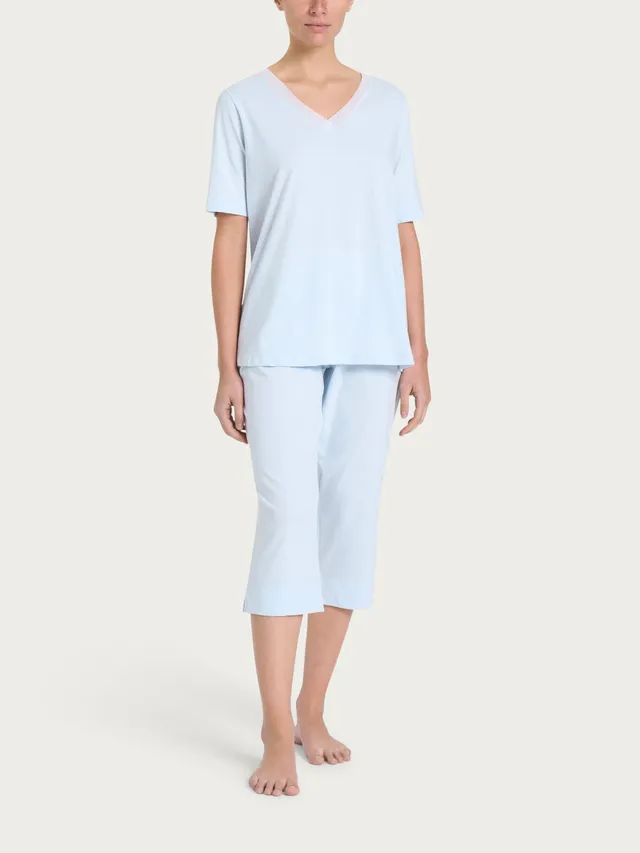Ragno Jersey Cotone pigiama scollo V Ice Water manica corta