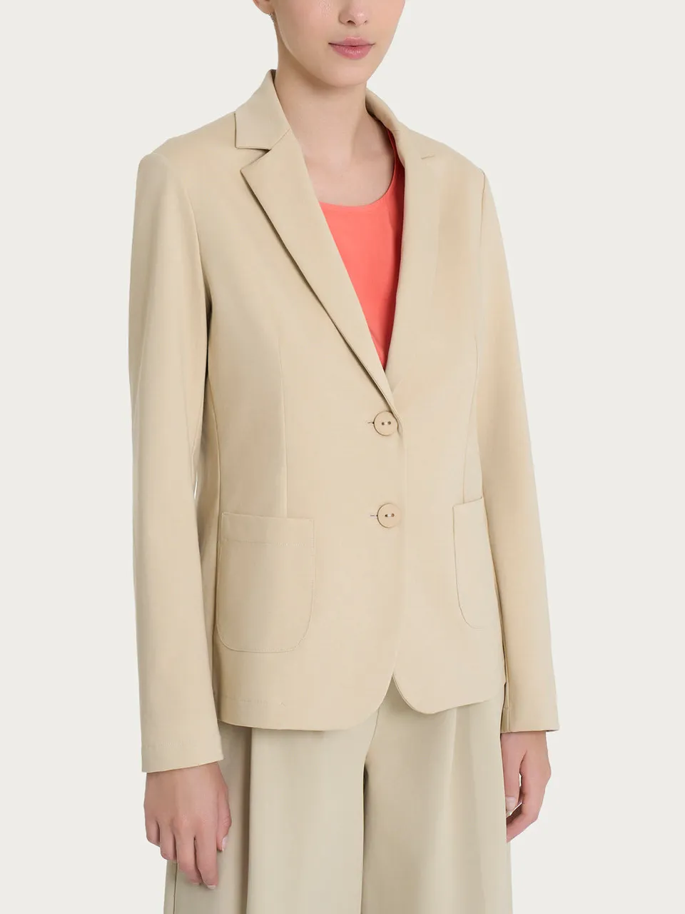 Ragno Compact Light Two-Button Blazer donna Irish Cream leggero