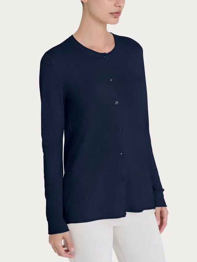 Ragno Summertime cardigan corto Bleu con bottoni