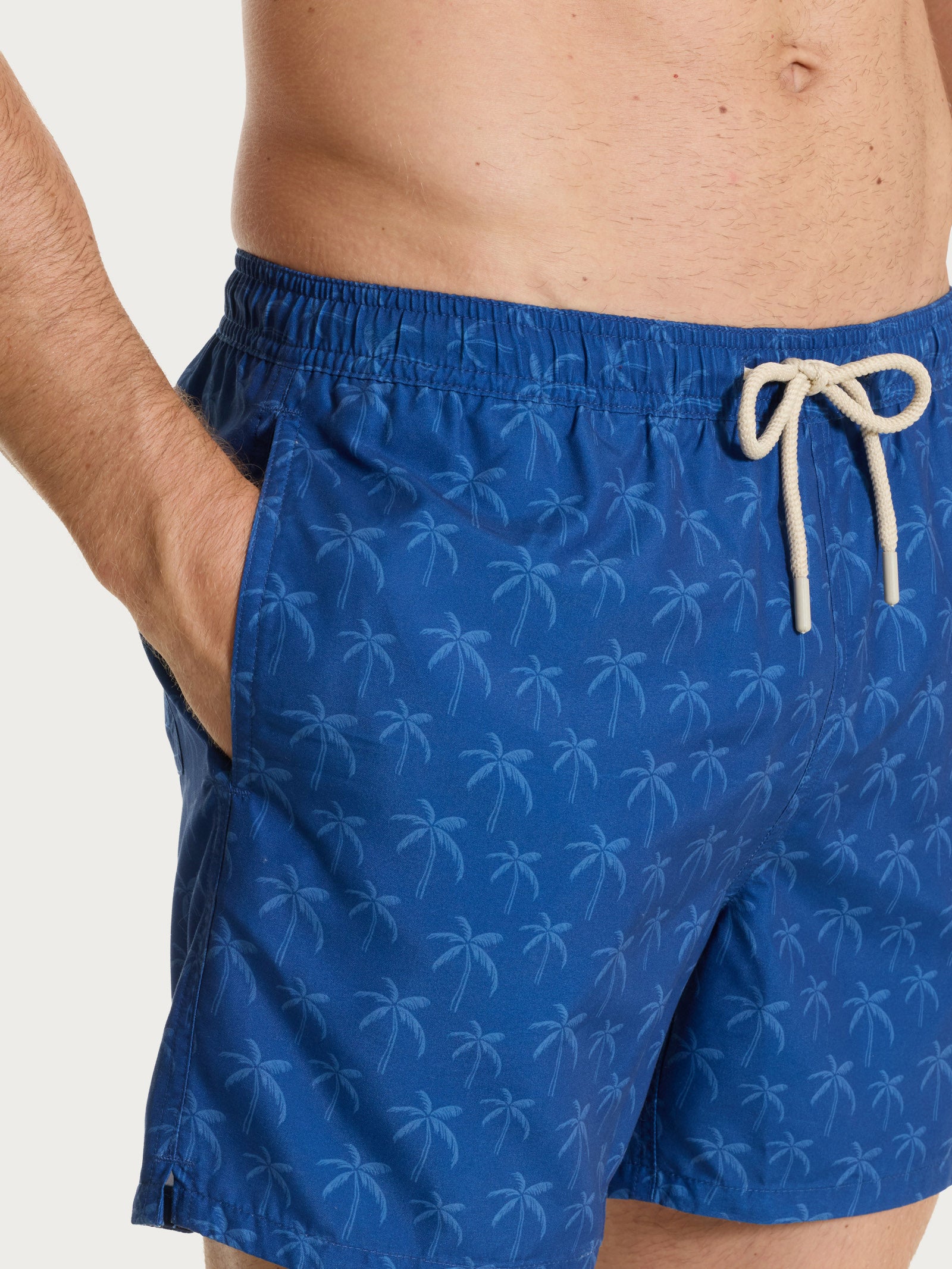 Ragno boxer mare fantasia navy peony palme uomo