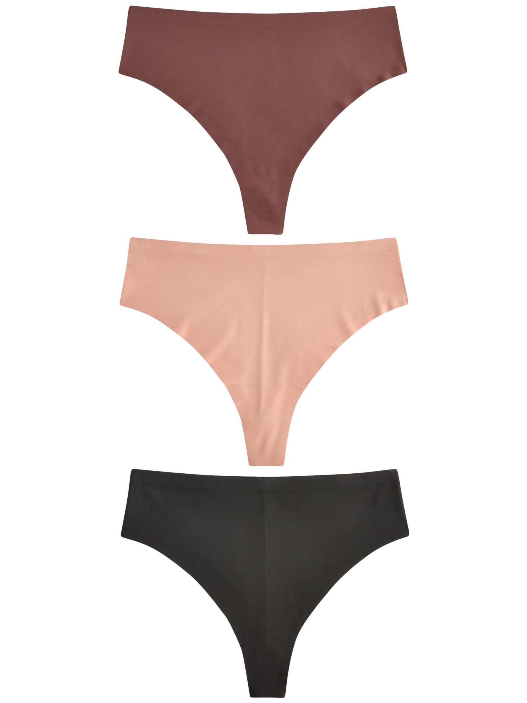 Next perizomi vita alta 3 paia neri bianchi nude invisibili