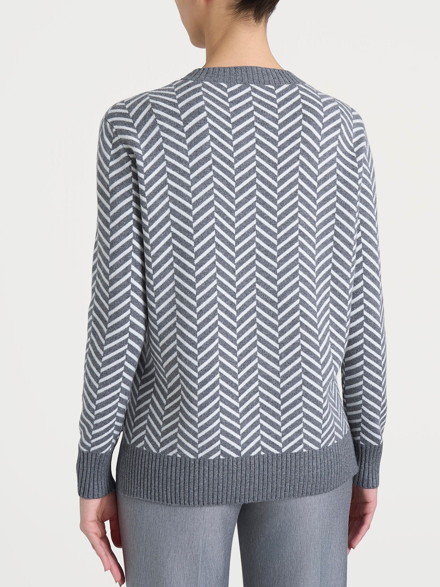 Ragno Super Soft maglia girocollo Fant Ferro Mel fantasia spigata
