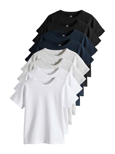 Next The Set T-Shirt Regular Ragazzo Maniche Corte 8 Pezzi