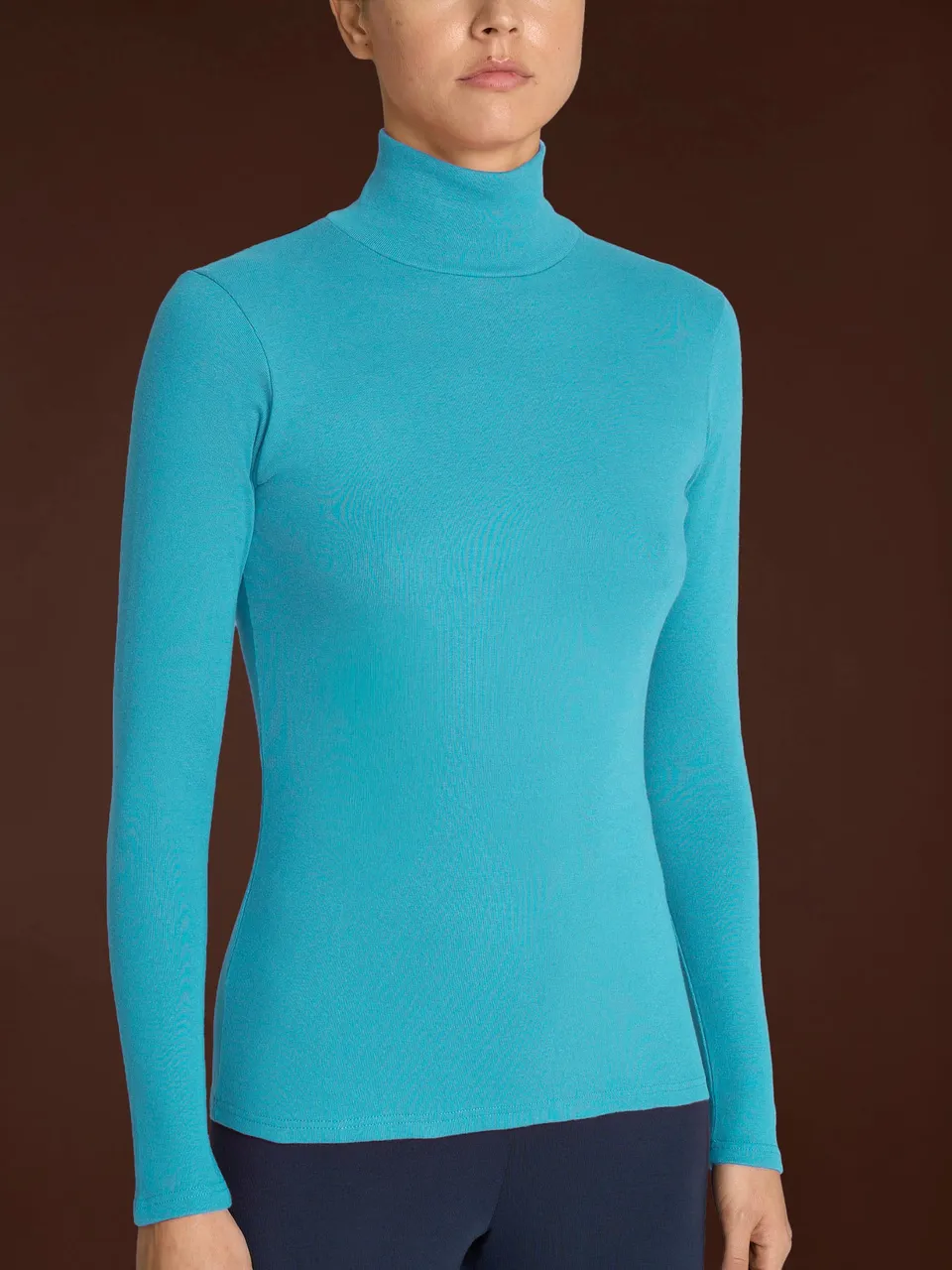 Ragno Thermo Cotton lupetto donna Milky Blue cotone