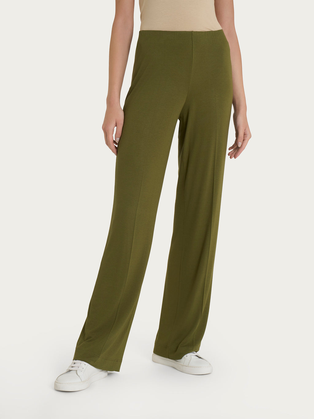 Ragno Wide Pants pantalone largo viscosa verde