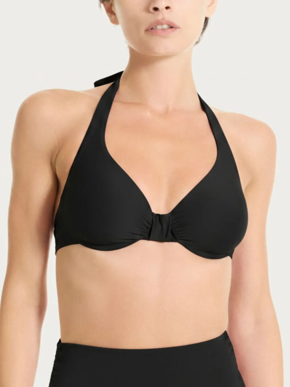 Ragno Invisible Reggiseno Ferretto Microfibra Nero Sostegno
