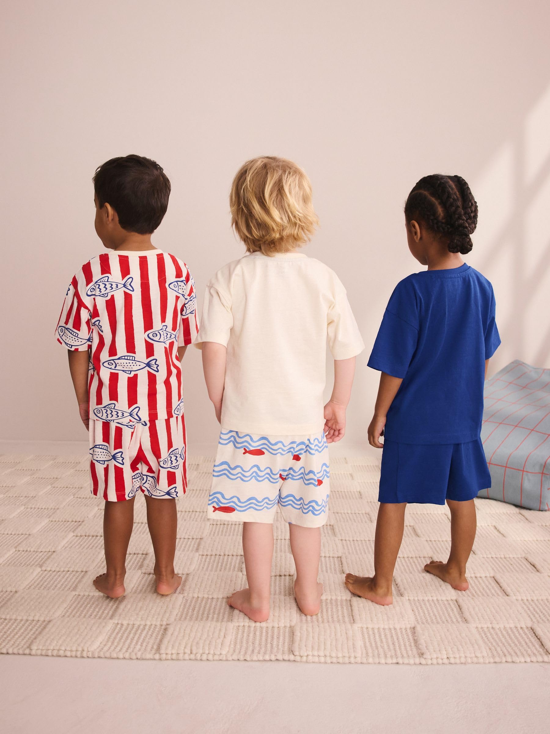 Next pigiama corto bambino 3 pezzi 12-18 mesi uso quotidiano