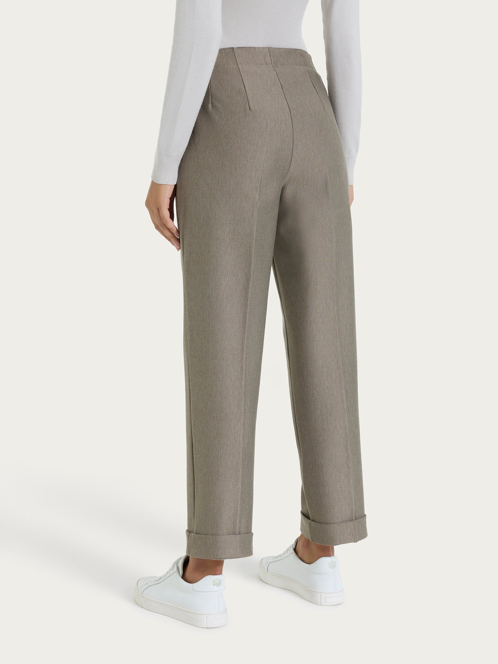 Ragno Compact The Straight Leg pantalone grigio Glace' Mel.
