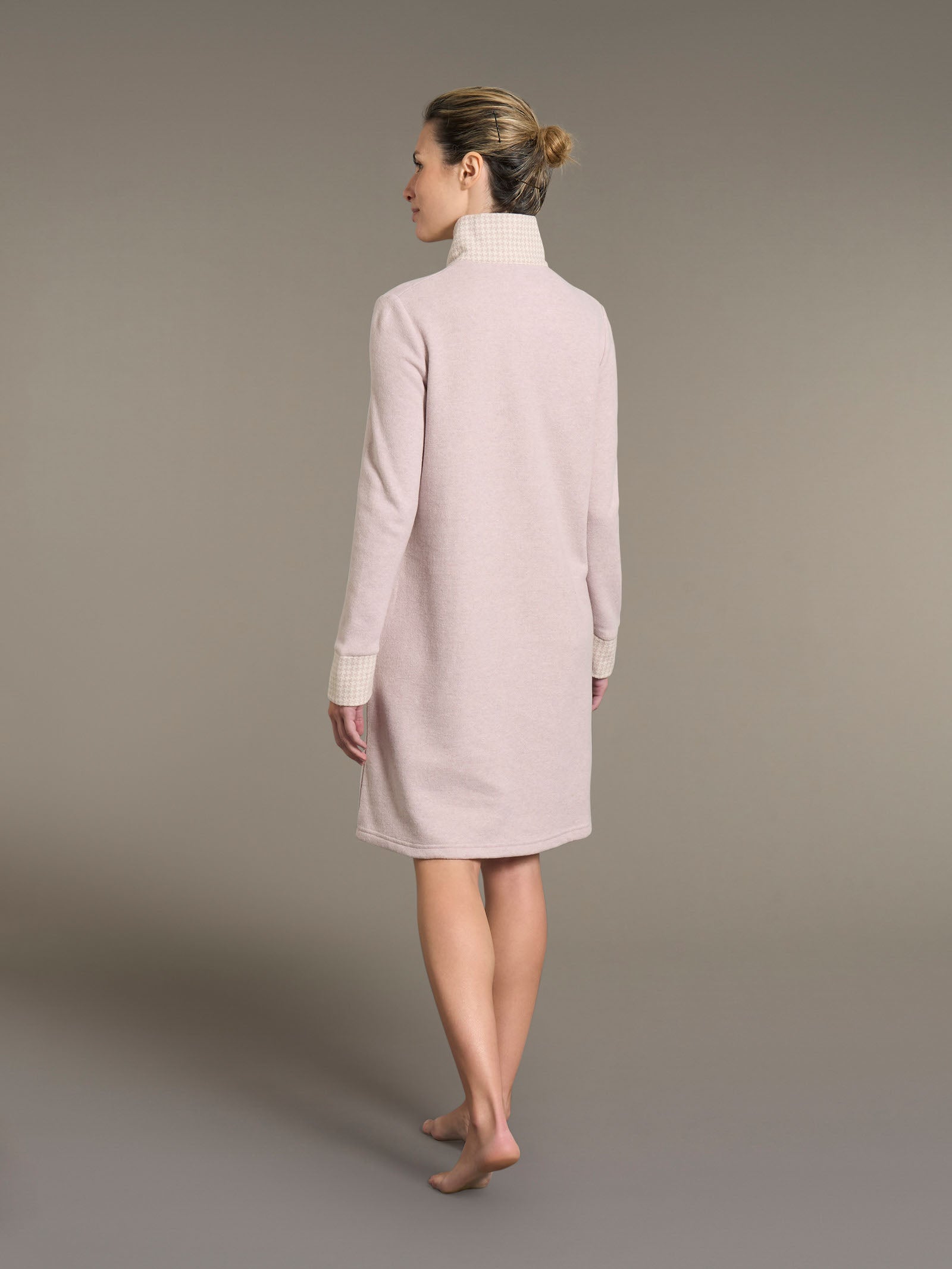 Ragno Jersey Cotone Giacca Camera Donna Lunga Mirtillo