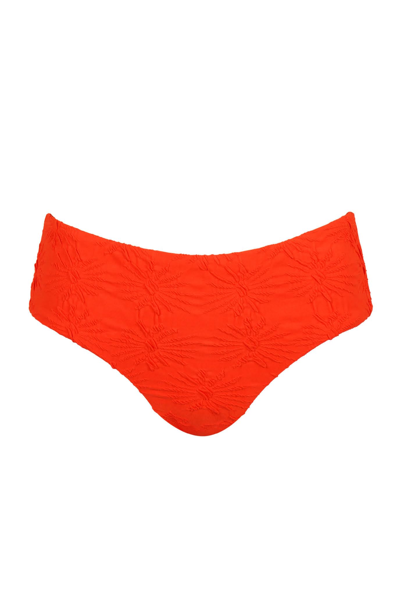 Goldenpoint Juice slip bikini fianco alto jacquard tinta unita