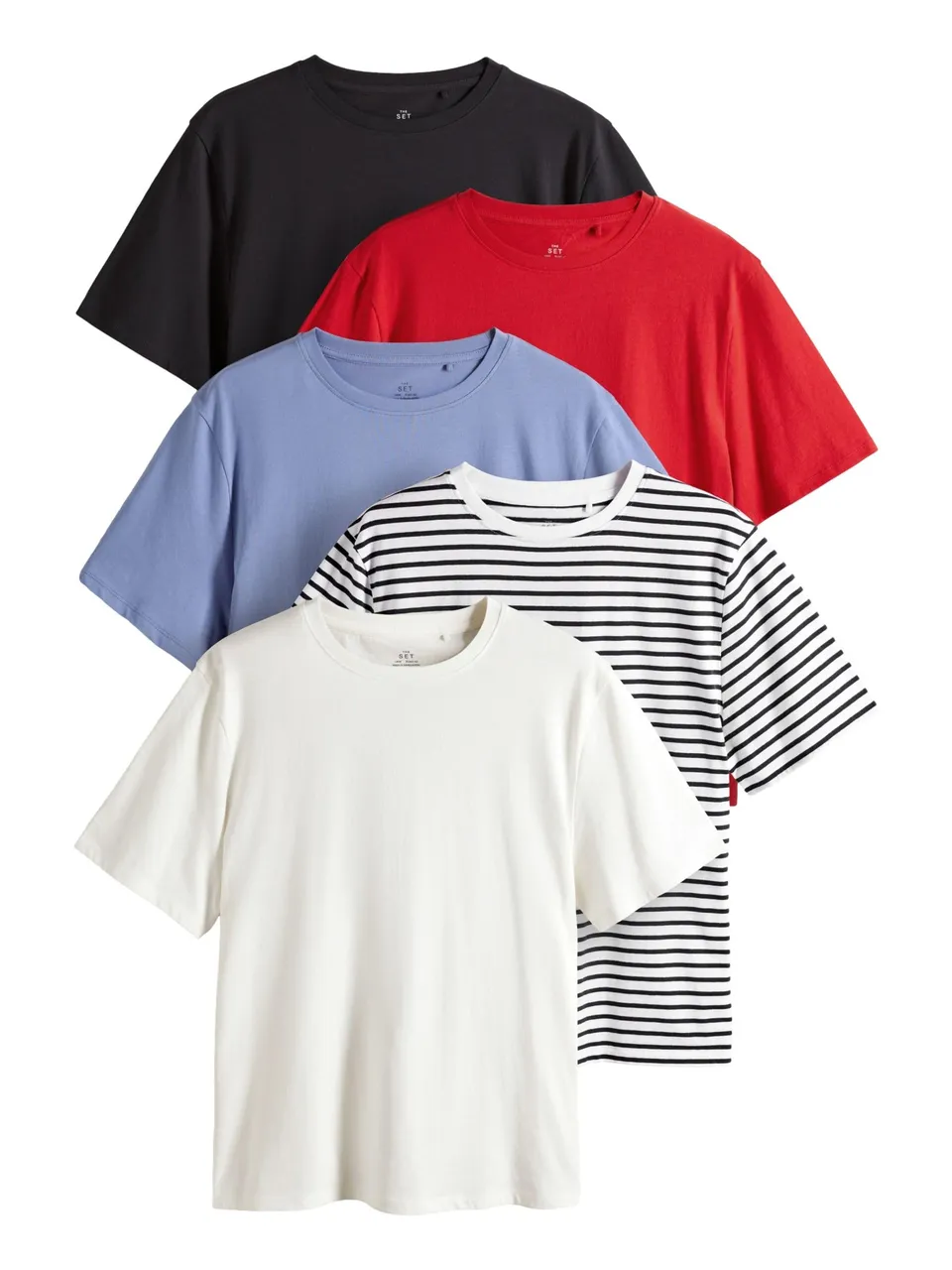The Set T-Shirt Donna 5 Pezzi vestibilità comoda