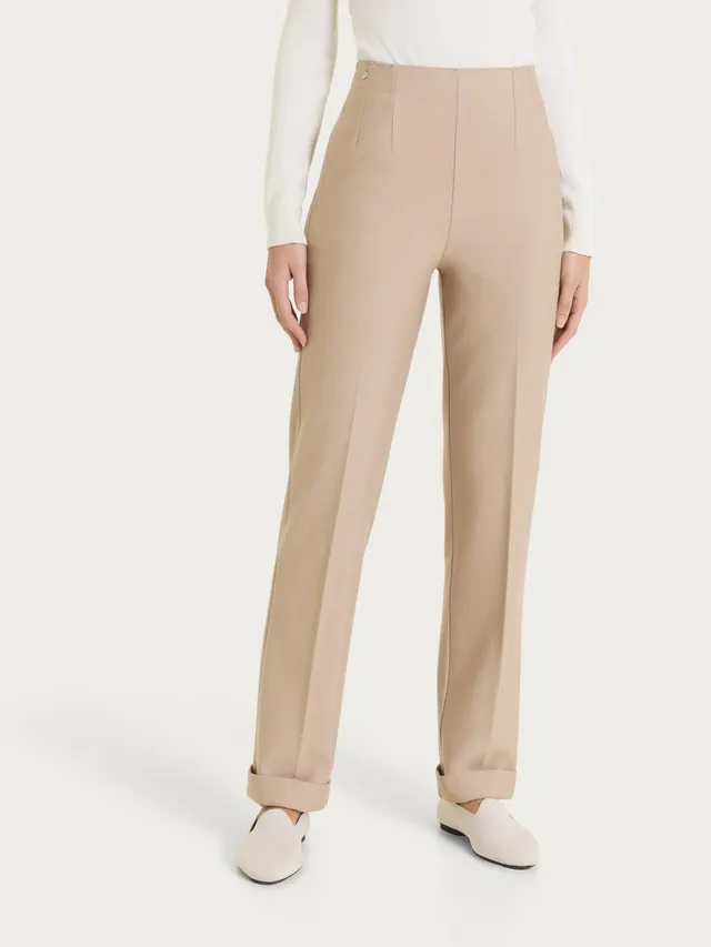 Ragno Compact pantalone dritto tasche Cammello Mel.