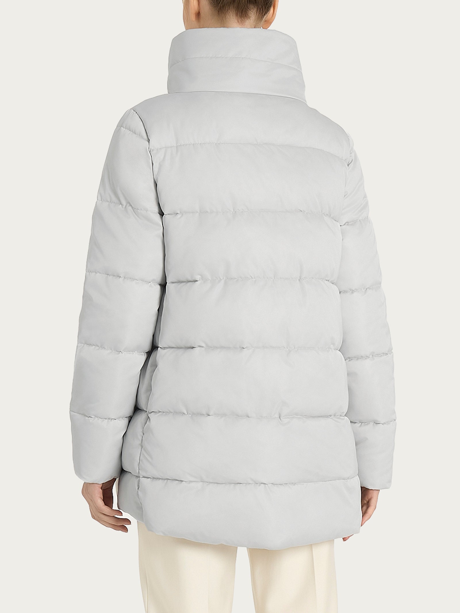 Ragno Piumino Vegan Fur Cappuccio Removibile Dawn Blue