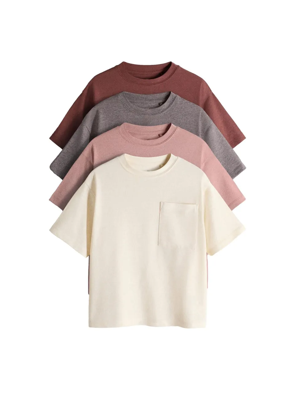 Geo Next The Set T-shirt Ragazzo Oversize Tasca 4 Pezzi