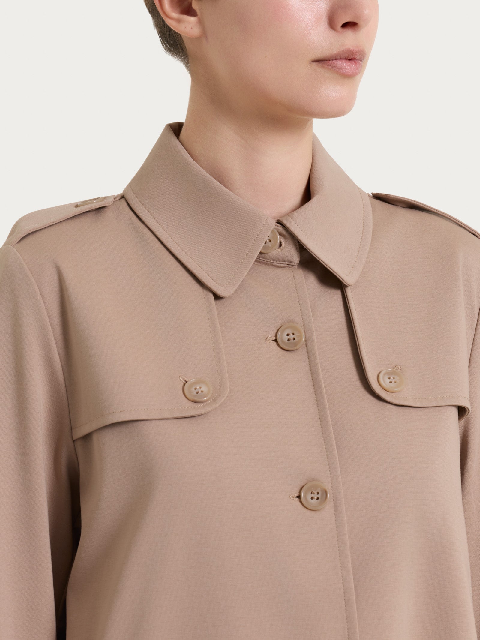 Ragno Compact Light Trench Corto Giacca Warm Taupe