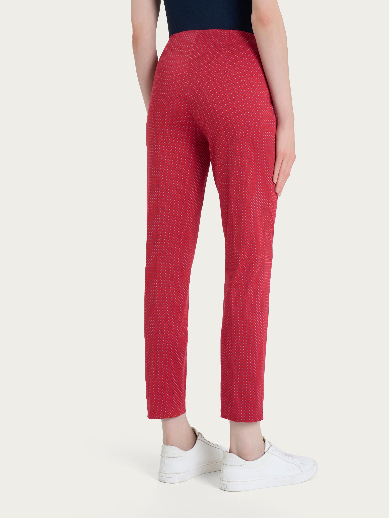 Ragno Satin Power pantalone capri spacchetti fantasia Salsa cotone