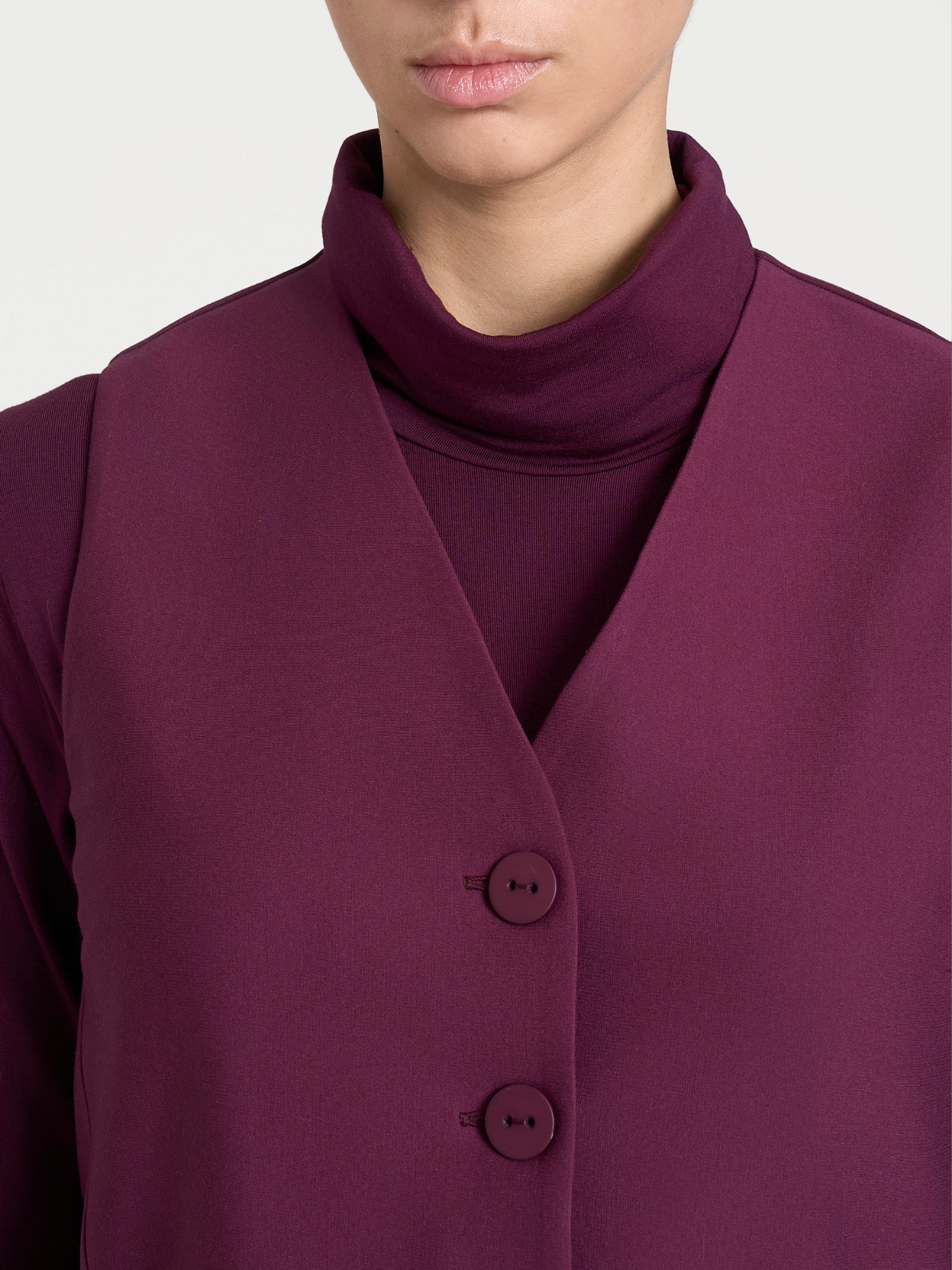 Ragno Compact Gilet 4 bottoni viola Fig ingualcibile