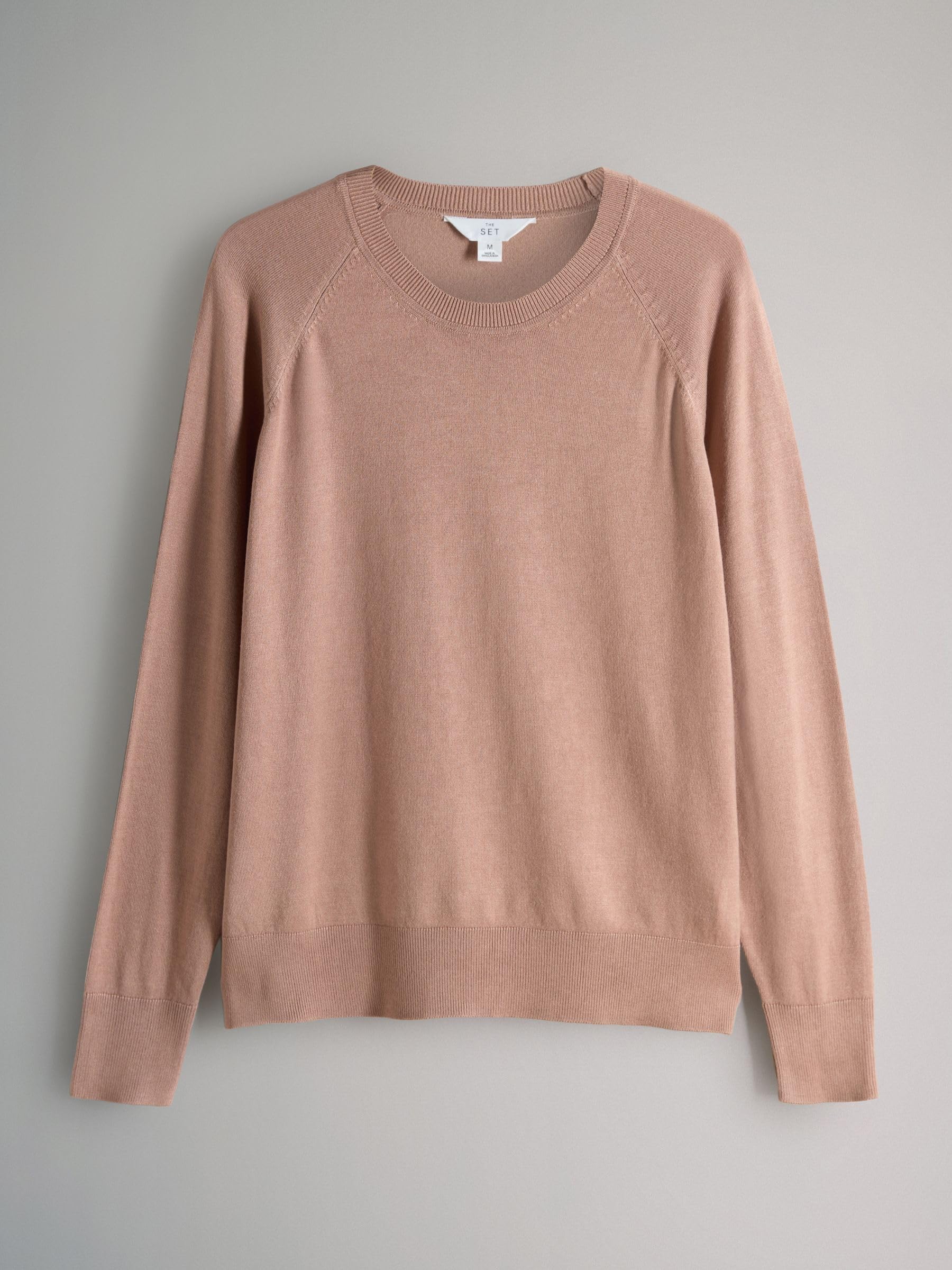The Set donna maglie punto fine girocollo 4 pz