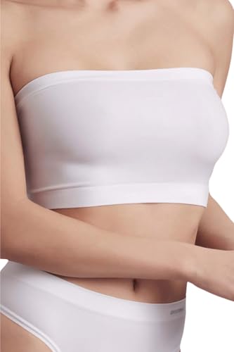 Lady C Microfibra Fascia Seamless Reggiseno Nude Invisibile