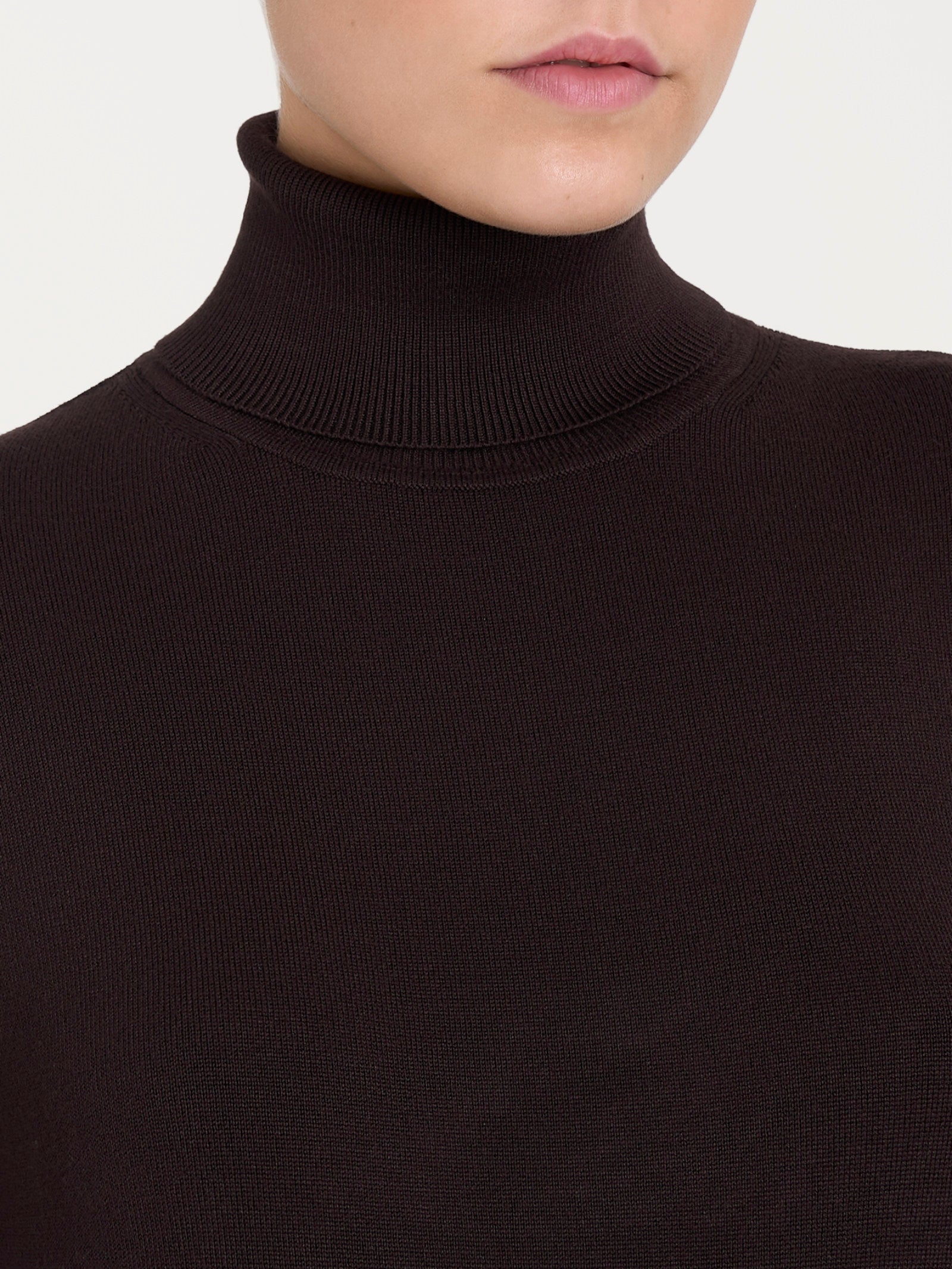 Ragno Four Seasons Dolcevita Maglia Donna Chocolate Misto Viscosa