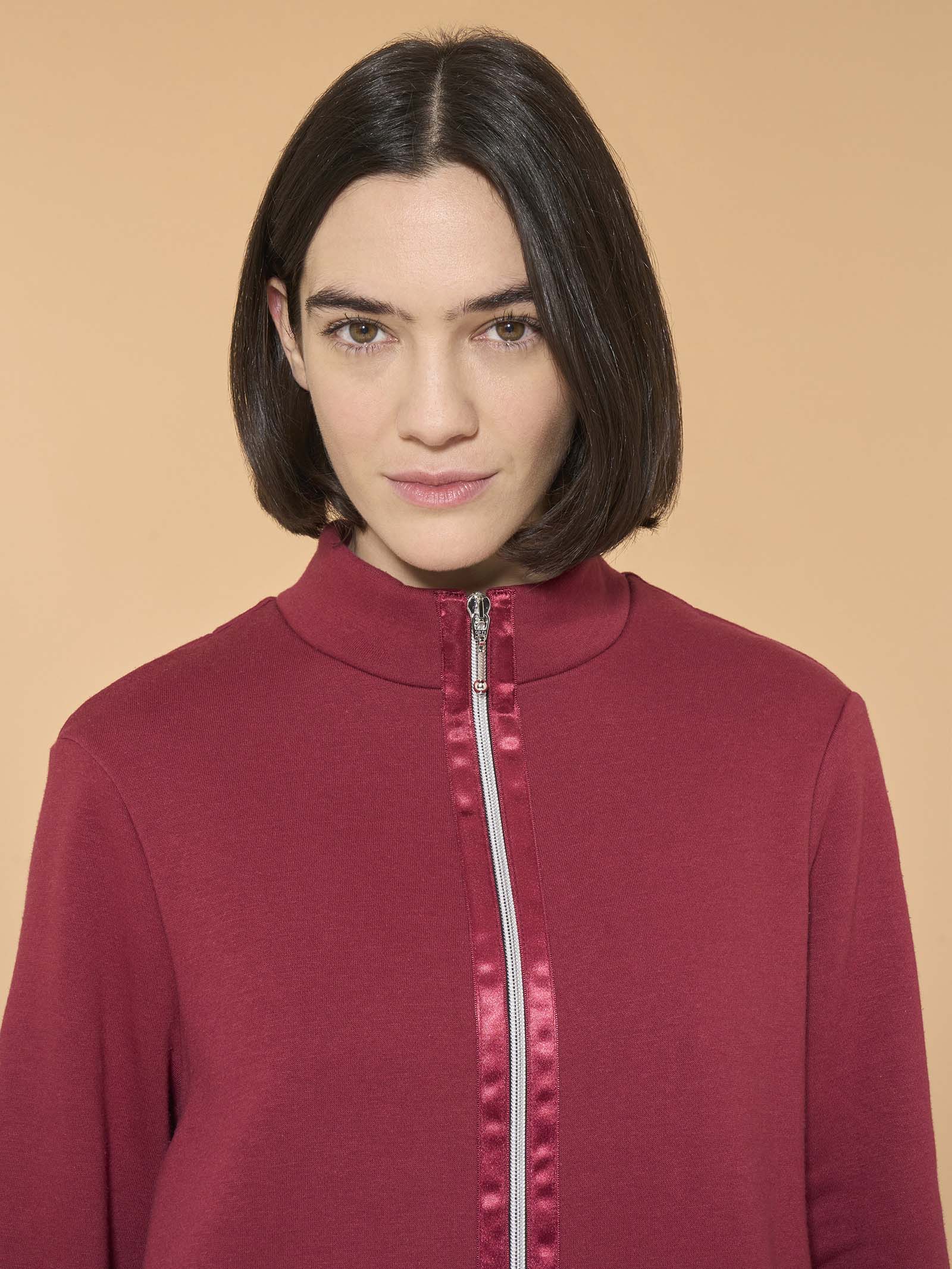 Ragno Sweet Emotion tuta felpata collo alto Tibetan Red misto cotone