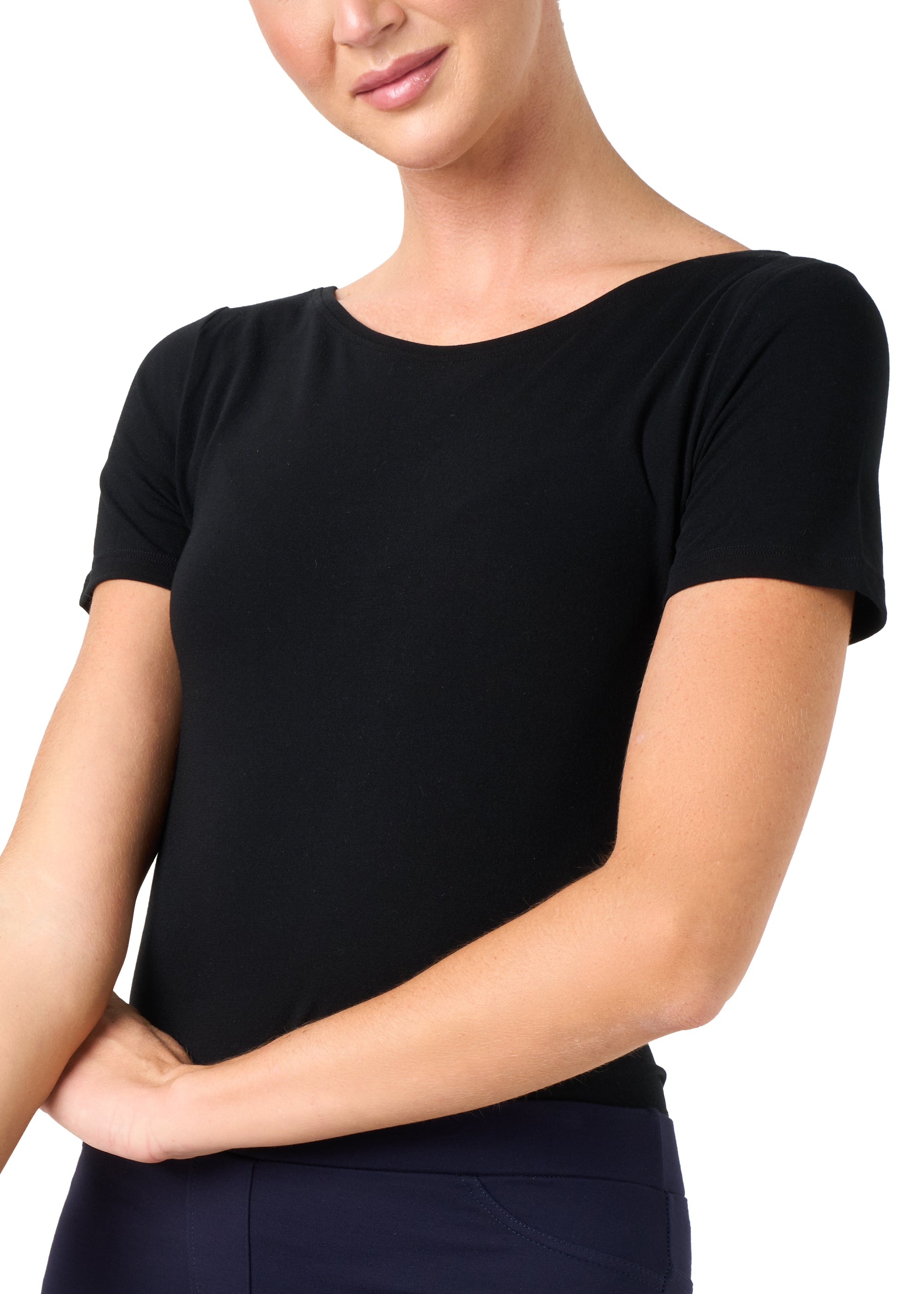 Philippe Matignon Leger maglia scollo barchetta seta modal S/M
