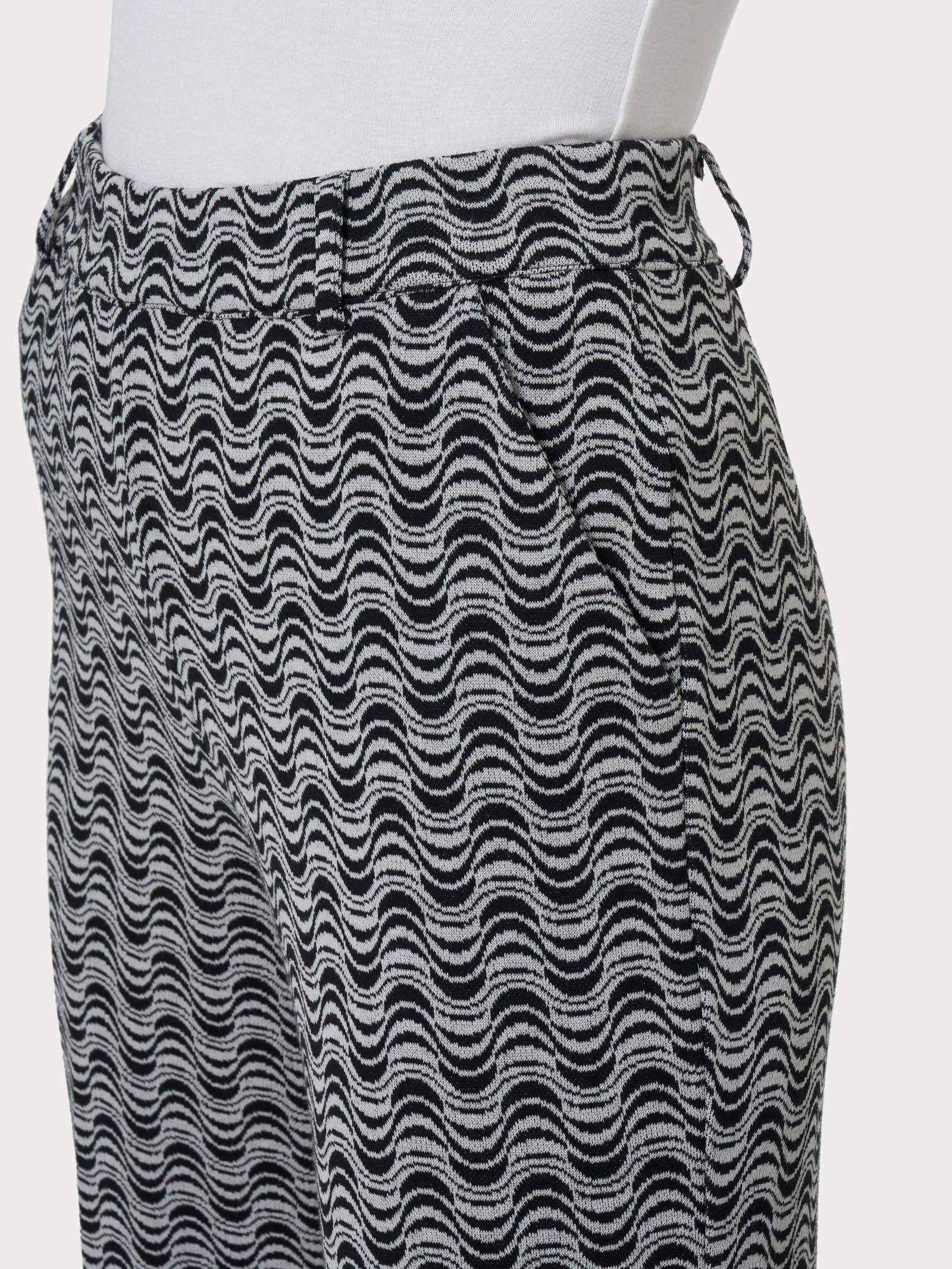 Ragno The Straight Leg Pantalone dritto Eco Jacquard Fant.Nero