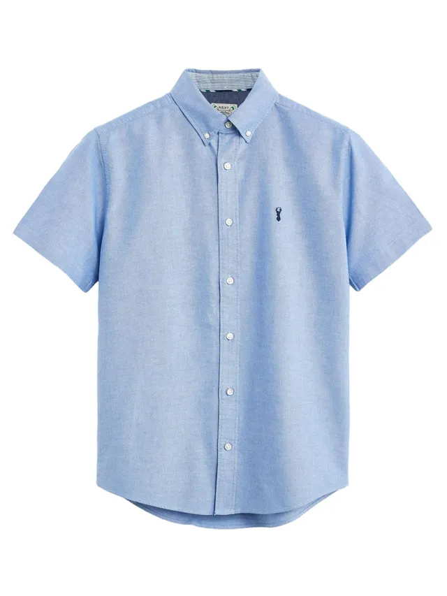 Next Oxford camicia uomo maniche corte in cotone
