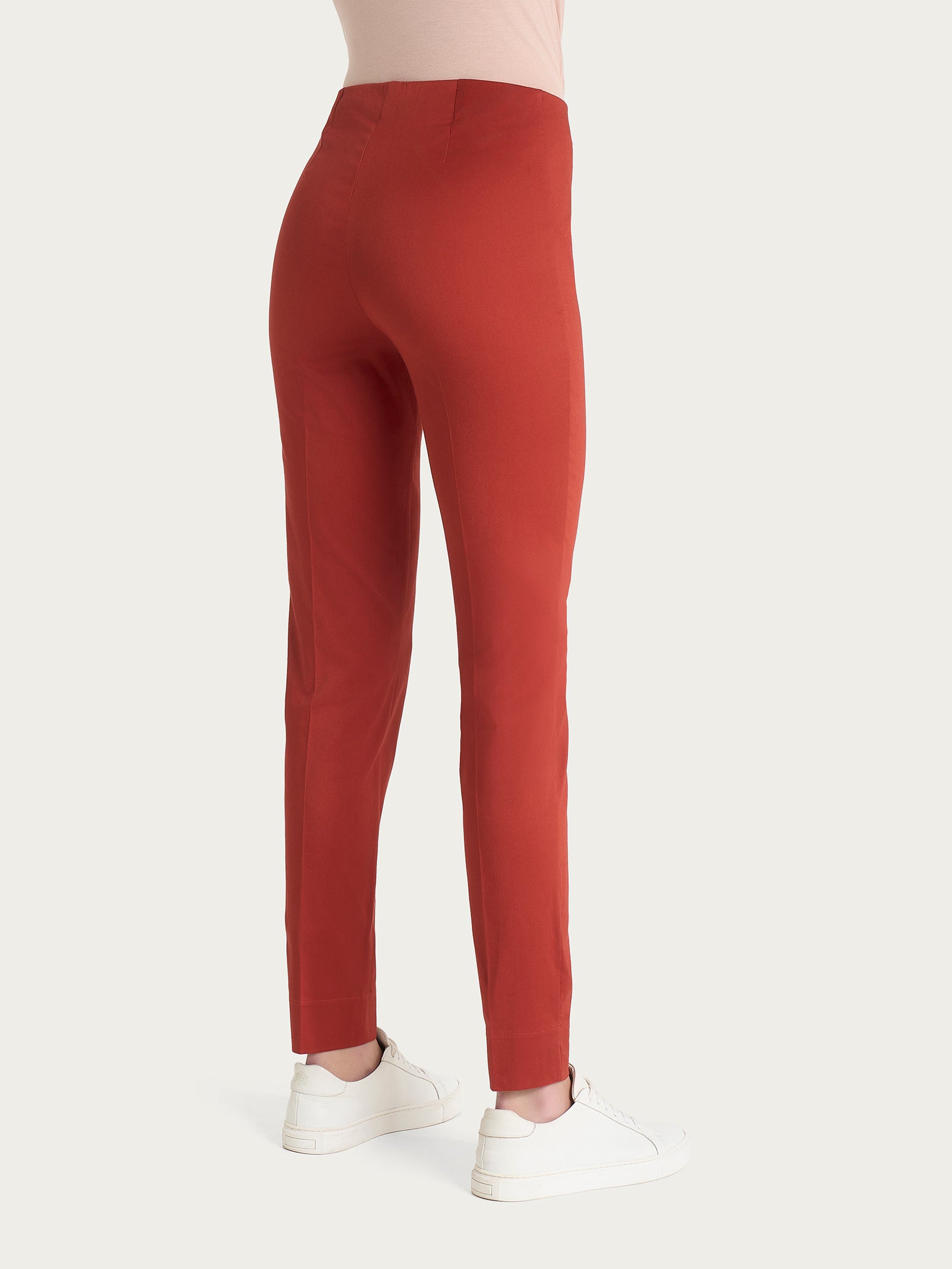 Ragno Satin Power Pantalone Sigaretta Red Ochre