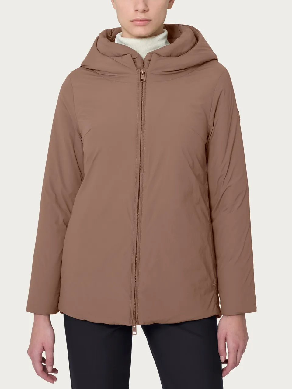 Ragno Comfort Piumino 150 g cappotto donna Pine Bark imbottitura lana