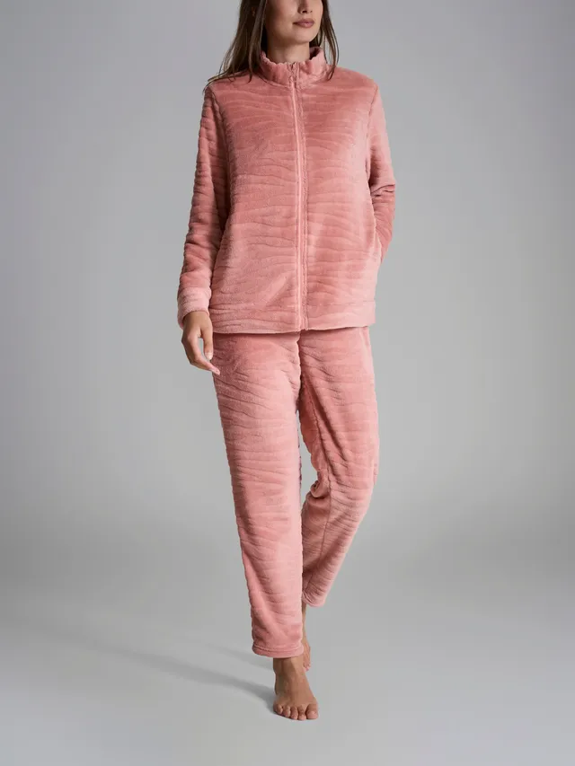 Ragno Coral Fleece Tuta Cork Donna con zip calda