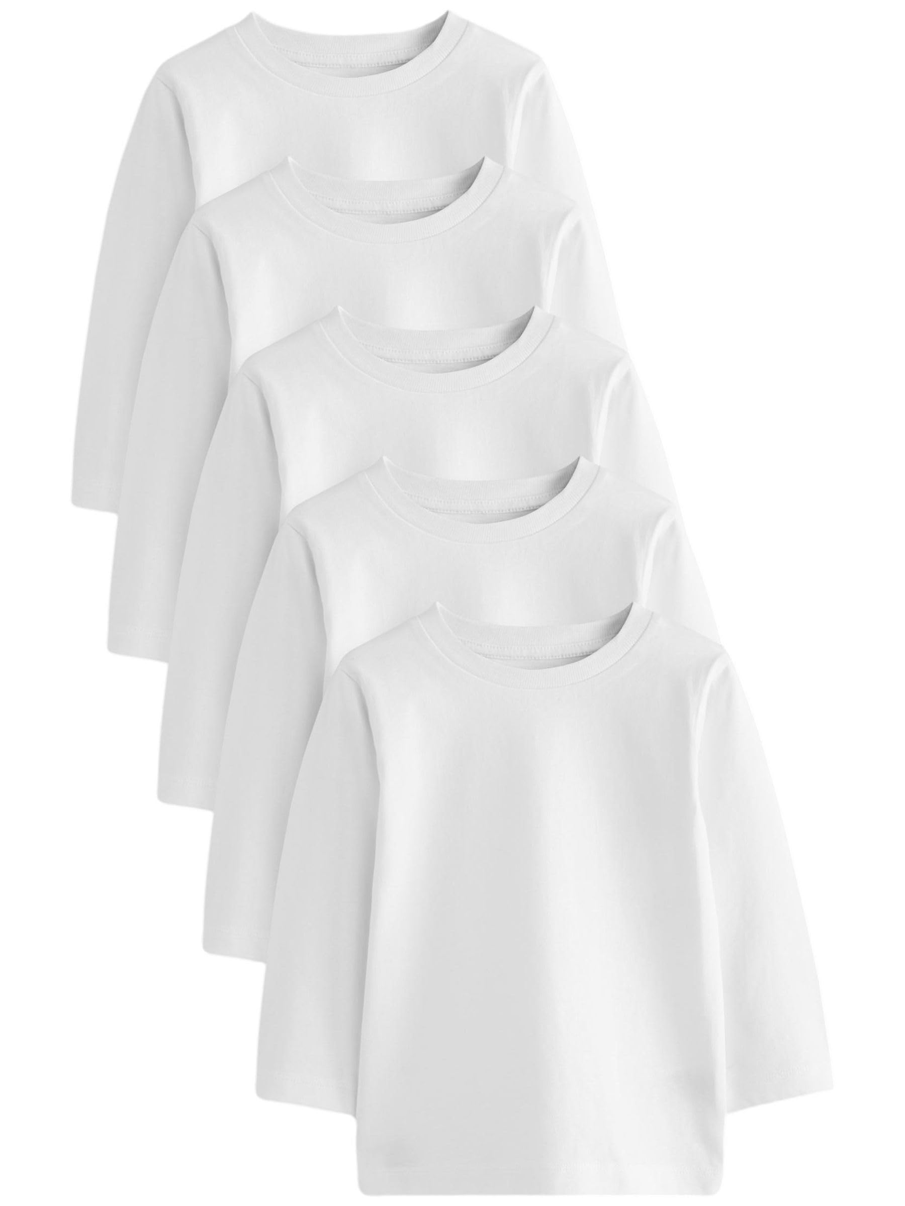 Next Magliette Manica Lunga Bambino 5 Pezzi Cotone