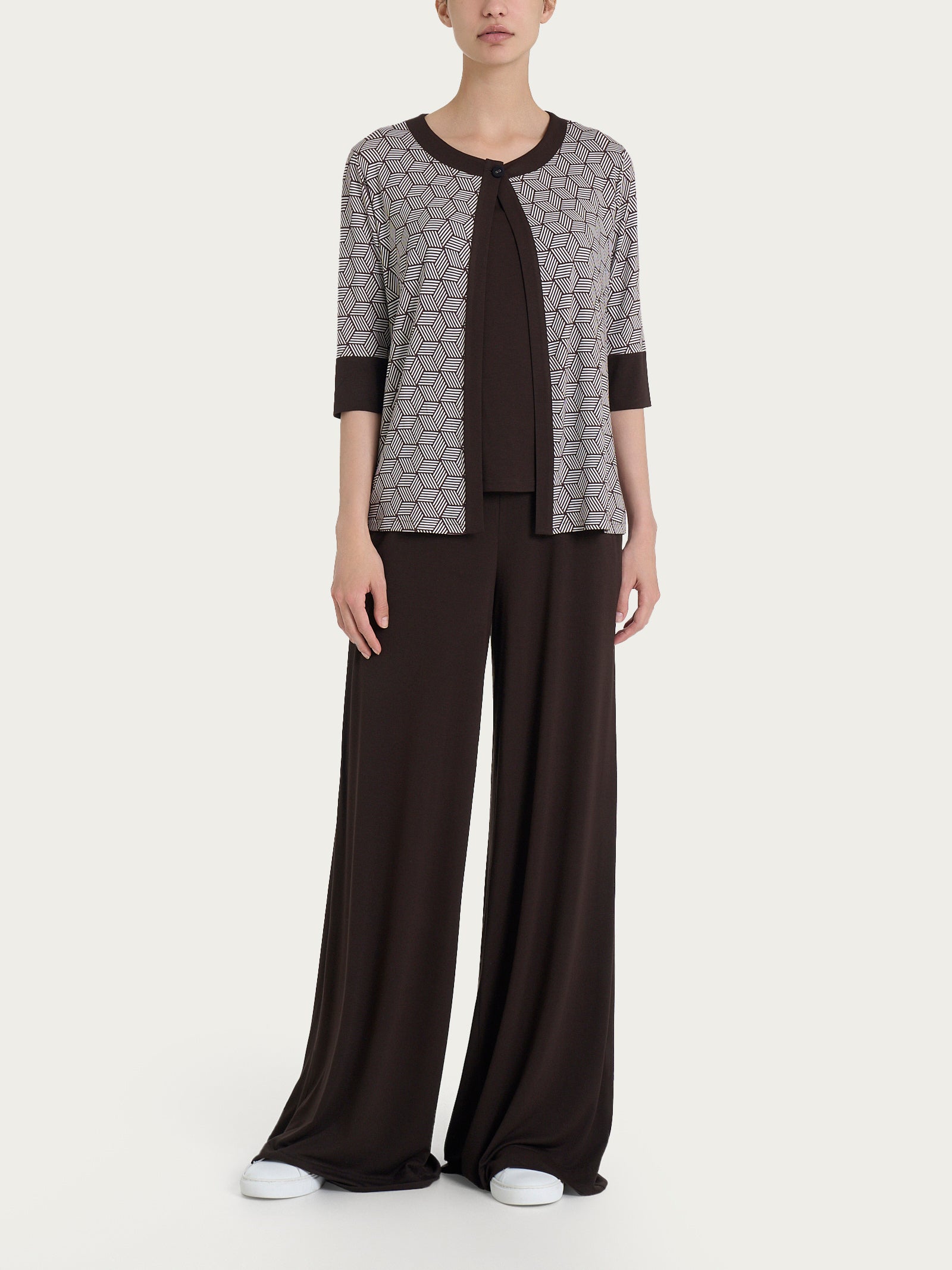 Ragno Viscosa Summer Cardigan Corto Fantasia Cubi Dawn Blue