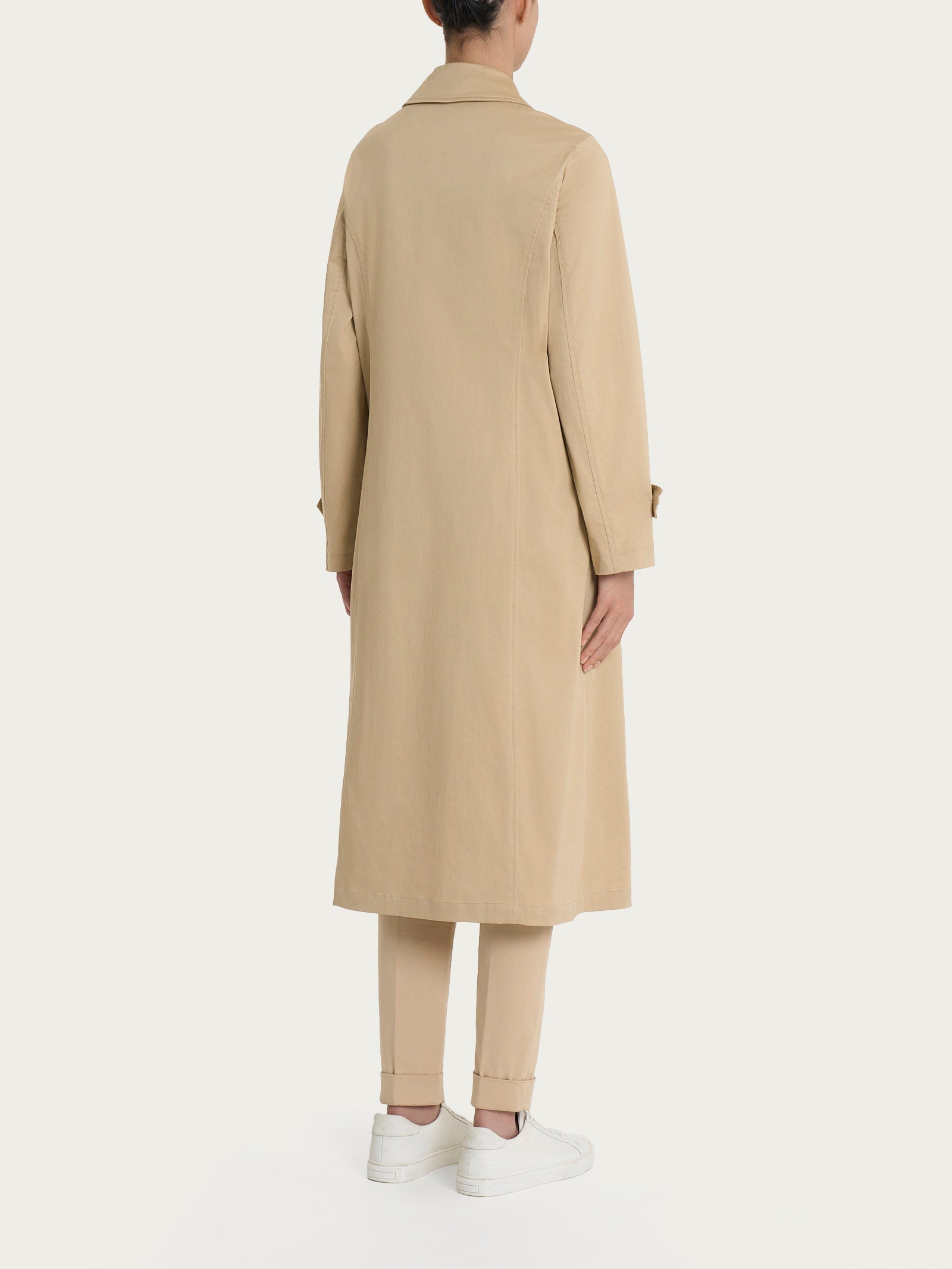 Ragno Satin Power Trench giacca lunga irish cream