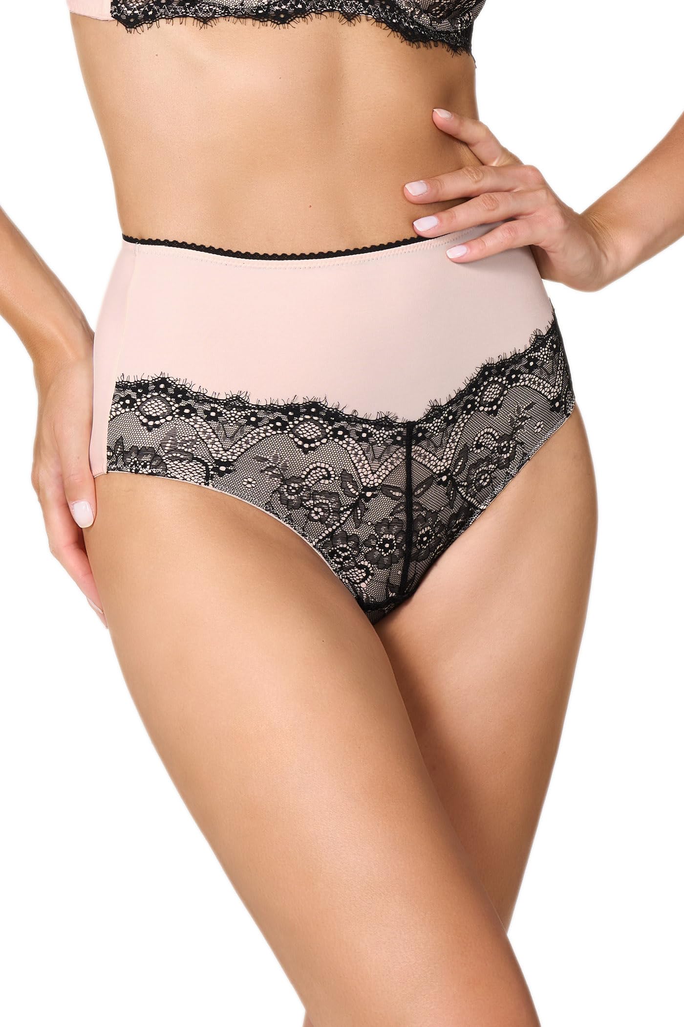 Goldenpoint Sugar Maid slip fianco alto pizzo cotone